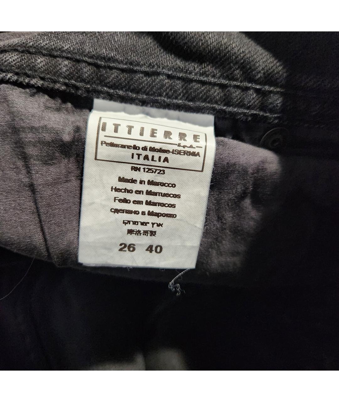 JOHN GALLIANO Серые хлопко-эластановые прямые джинсы, фото 8