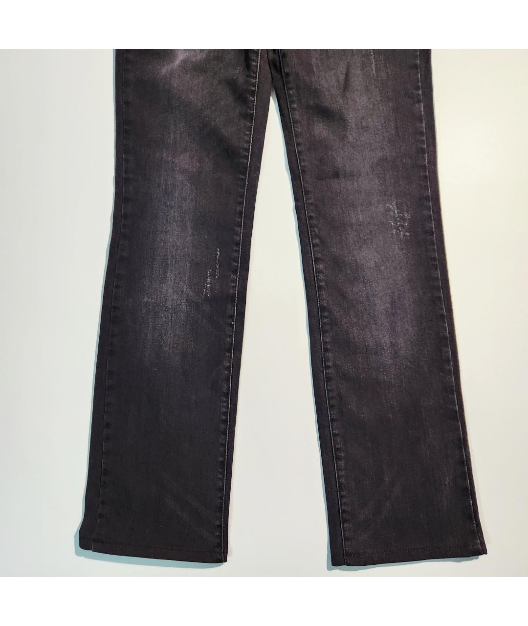 JOHN GALLIANO Серые хлопко-эластановые прямые джинсы, фото 6