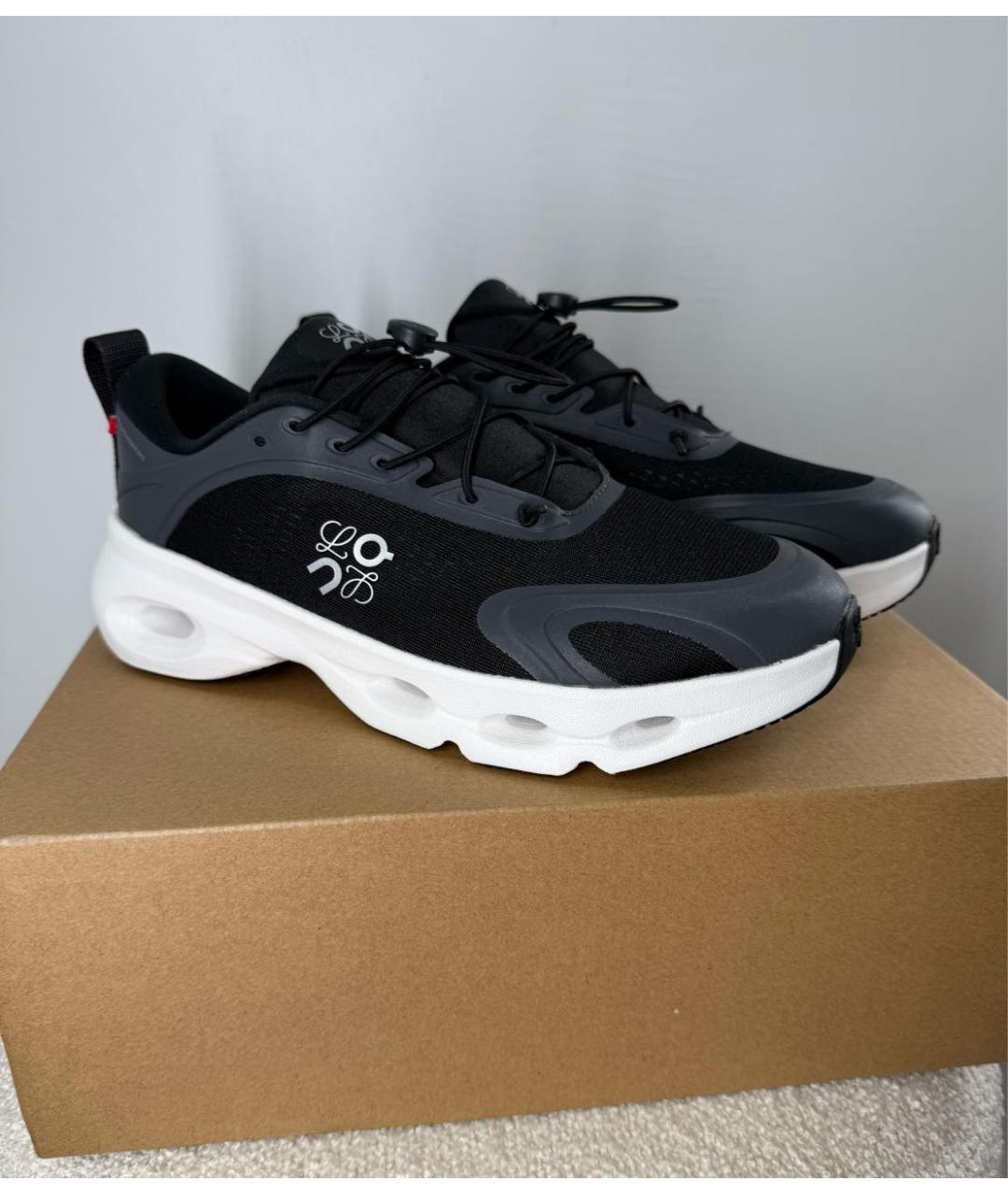 LOEWE Черные текстильные кроссовки, фото 5