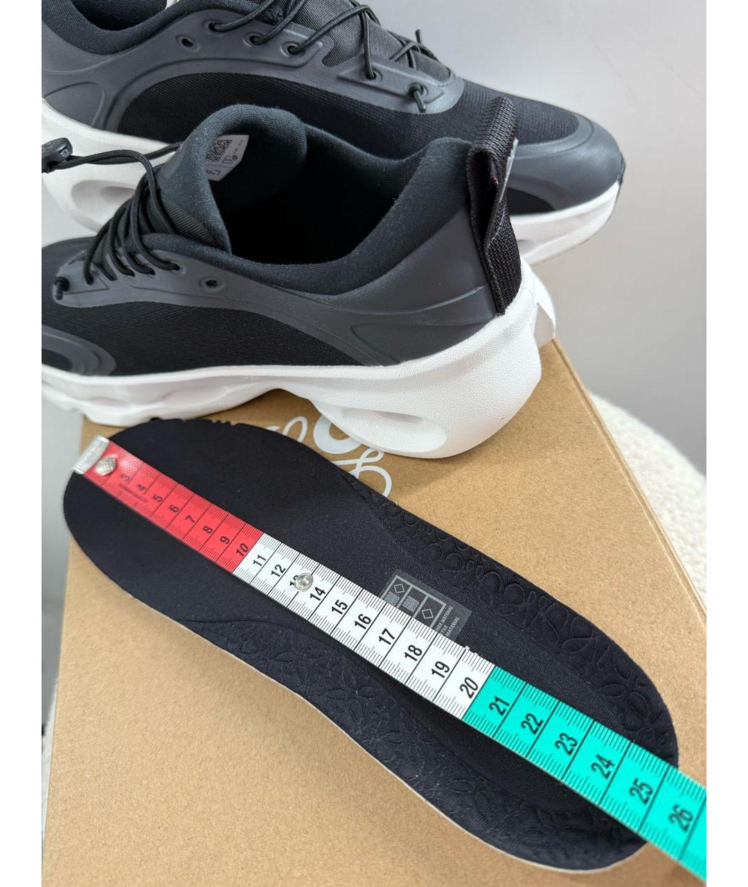 LOEWE Черные текстильные кроссовки, фото 6