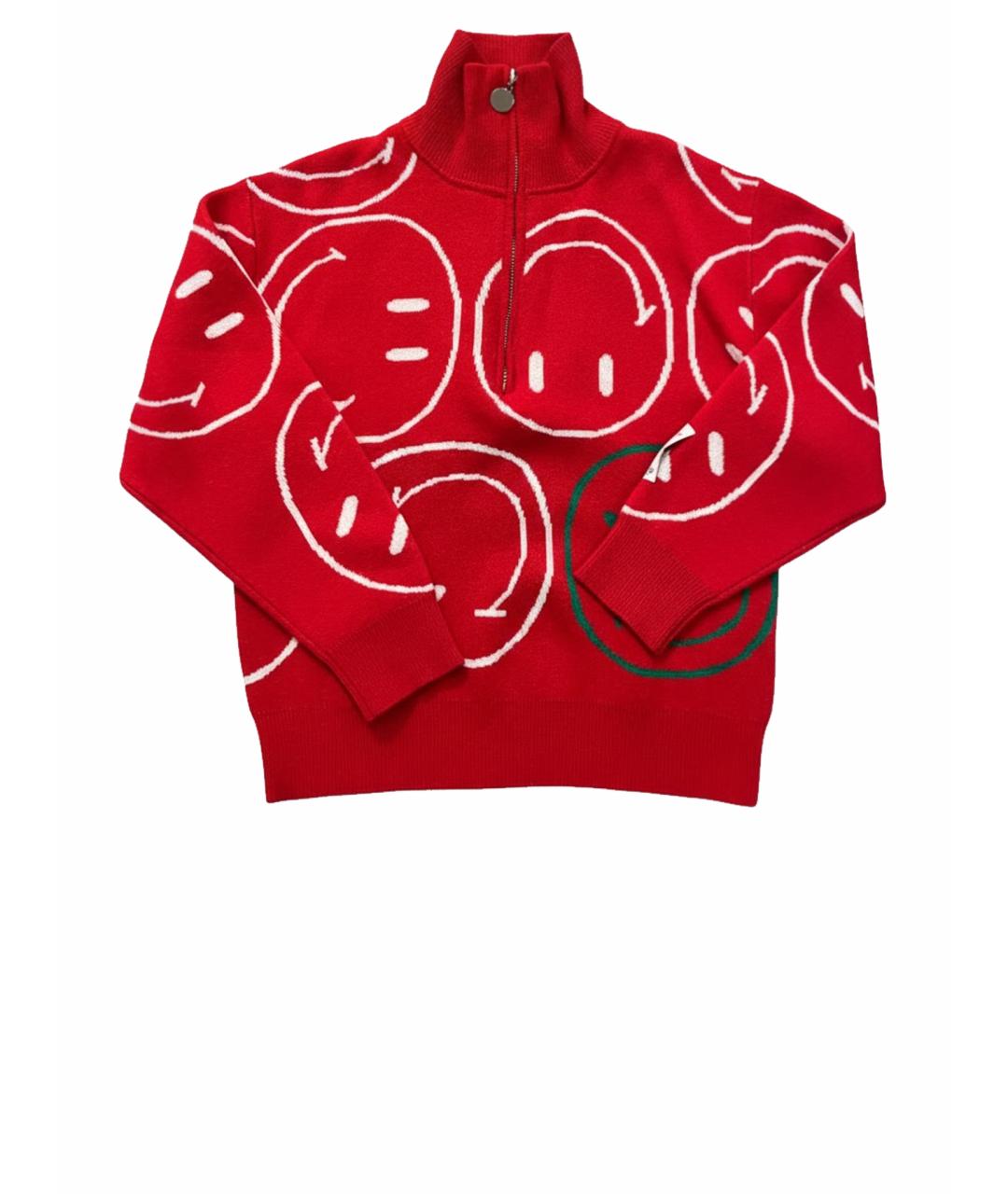 SANDRO Красный шерстяной джемпер / свитер, фото 1