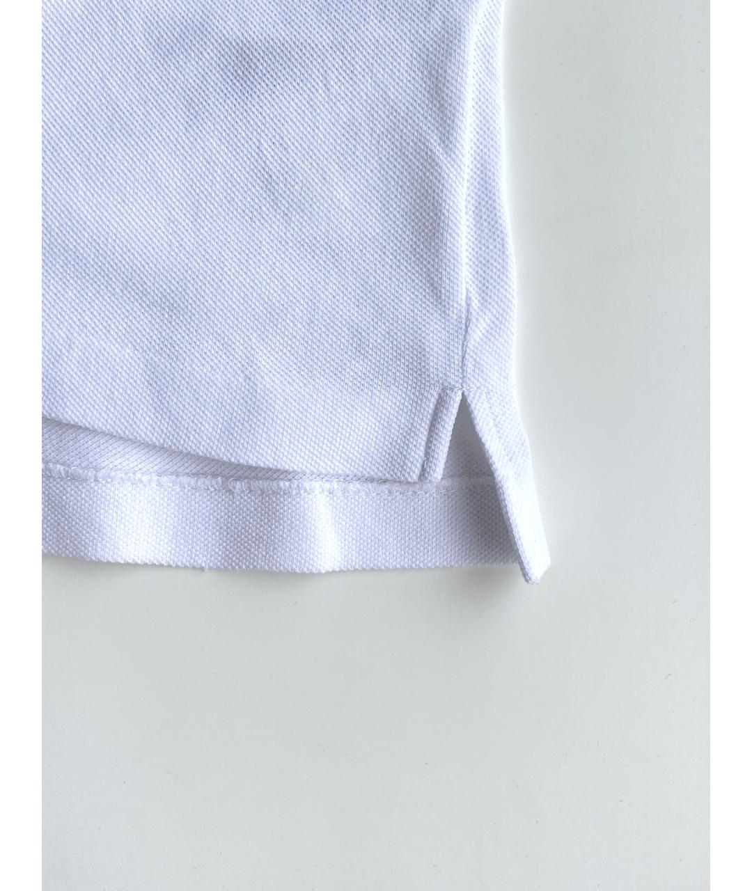 COMME DES GARÇONS PLAY Белое хлопковое поло с коротким рукавом, фото 4