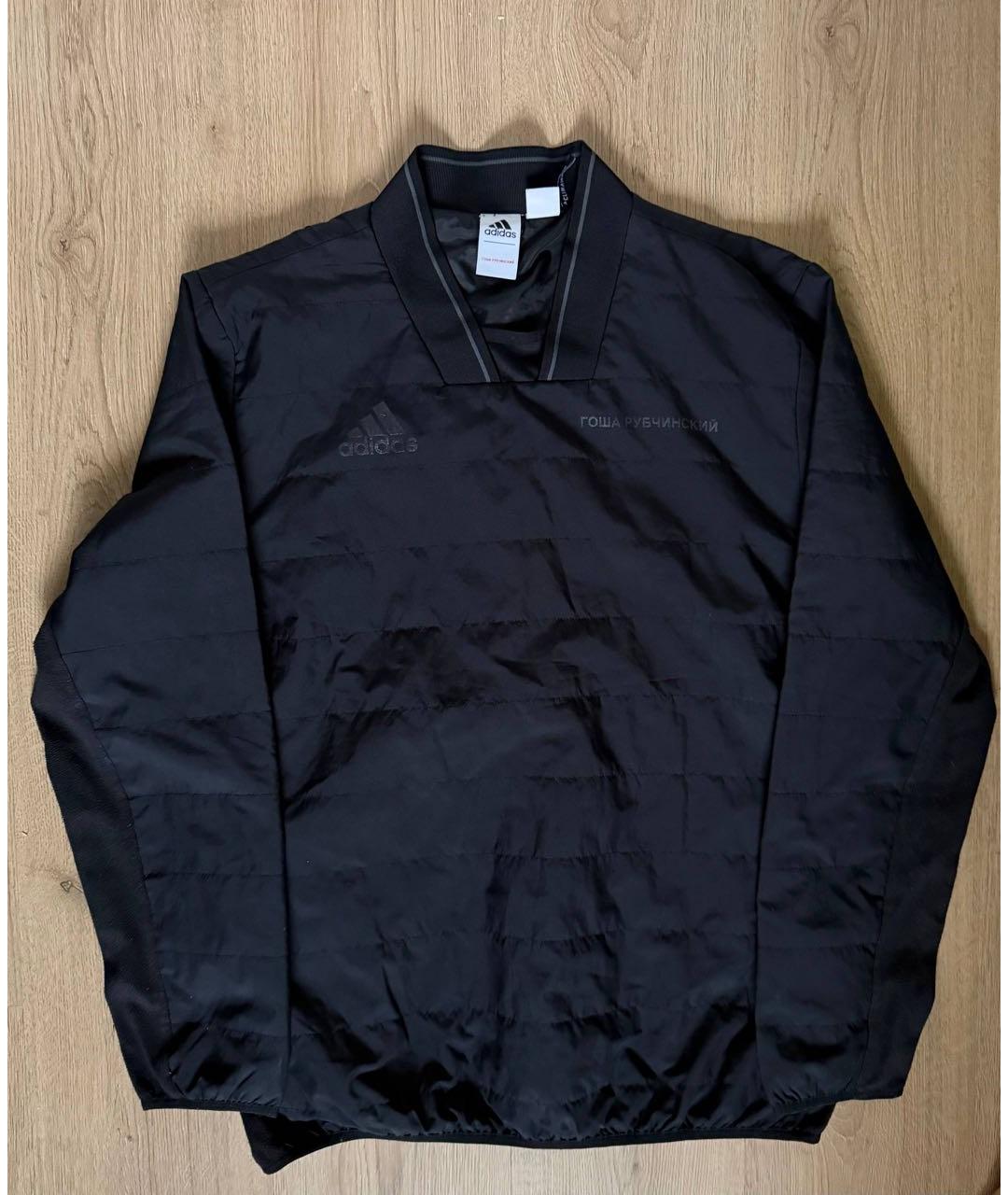 ADIDAS Черная полиэстеровая куртка, фото 9