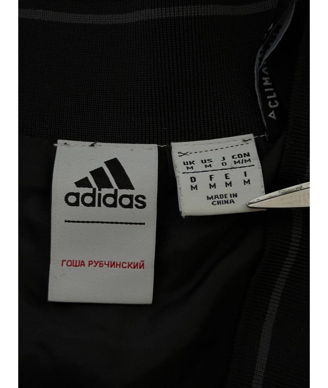 ADIDAS Черная полиэстеровая куртка, фото 7