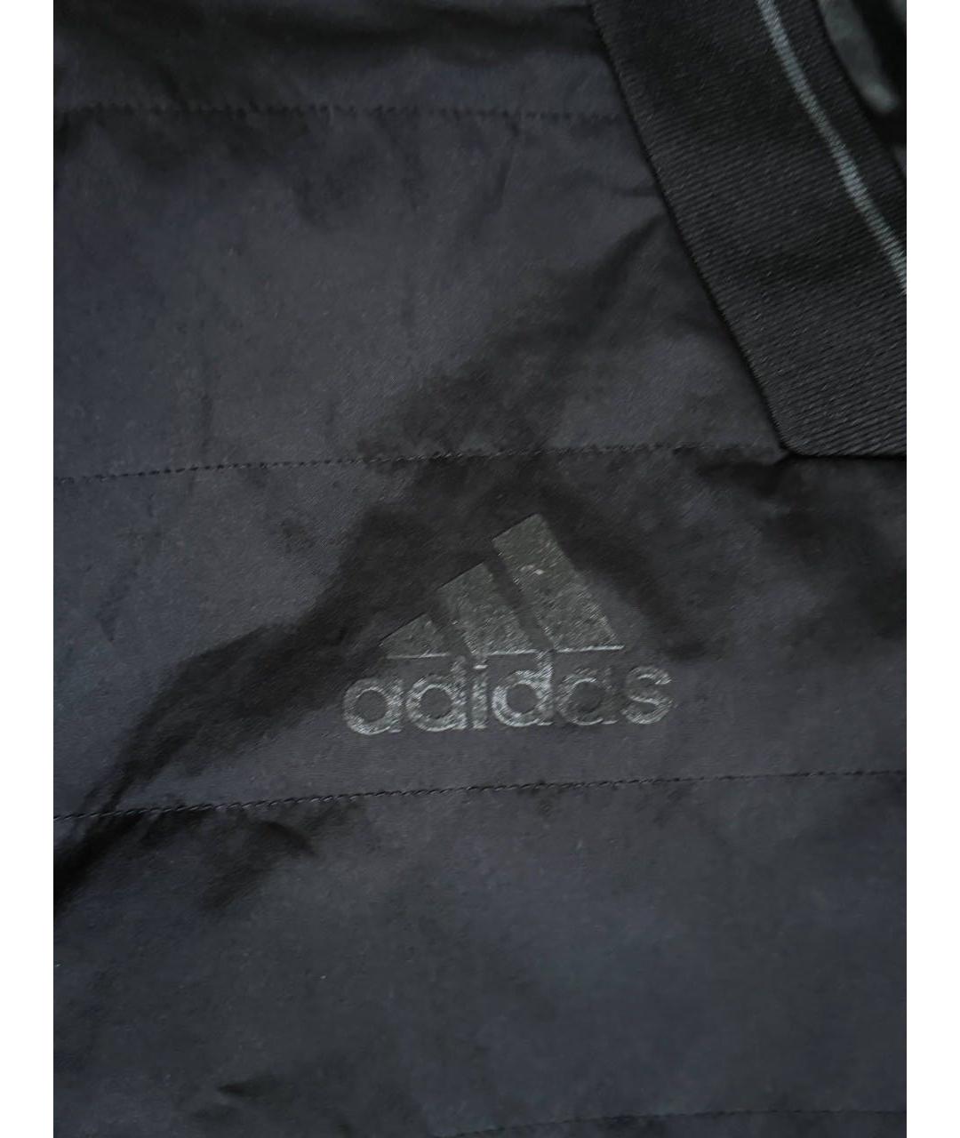 ADIDAS Черная полиэстеровая куртка, фото 4