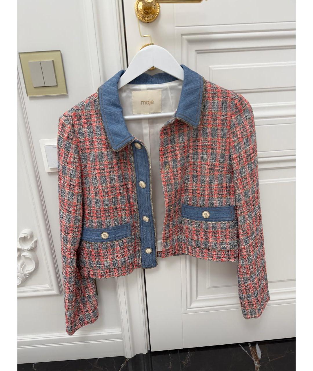 MAJE Мульти твидовый костюм с юбками, фото 8