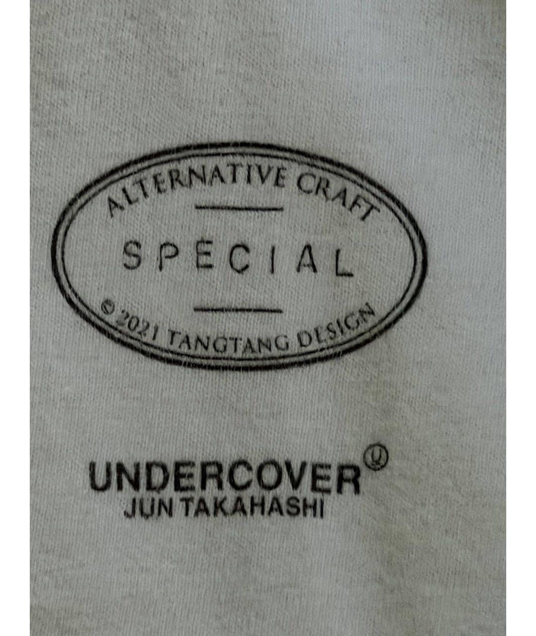 UNDERCOVER Белая хлопковая футболка, фото 4