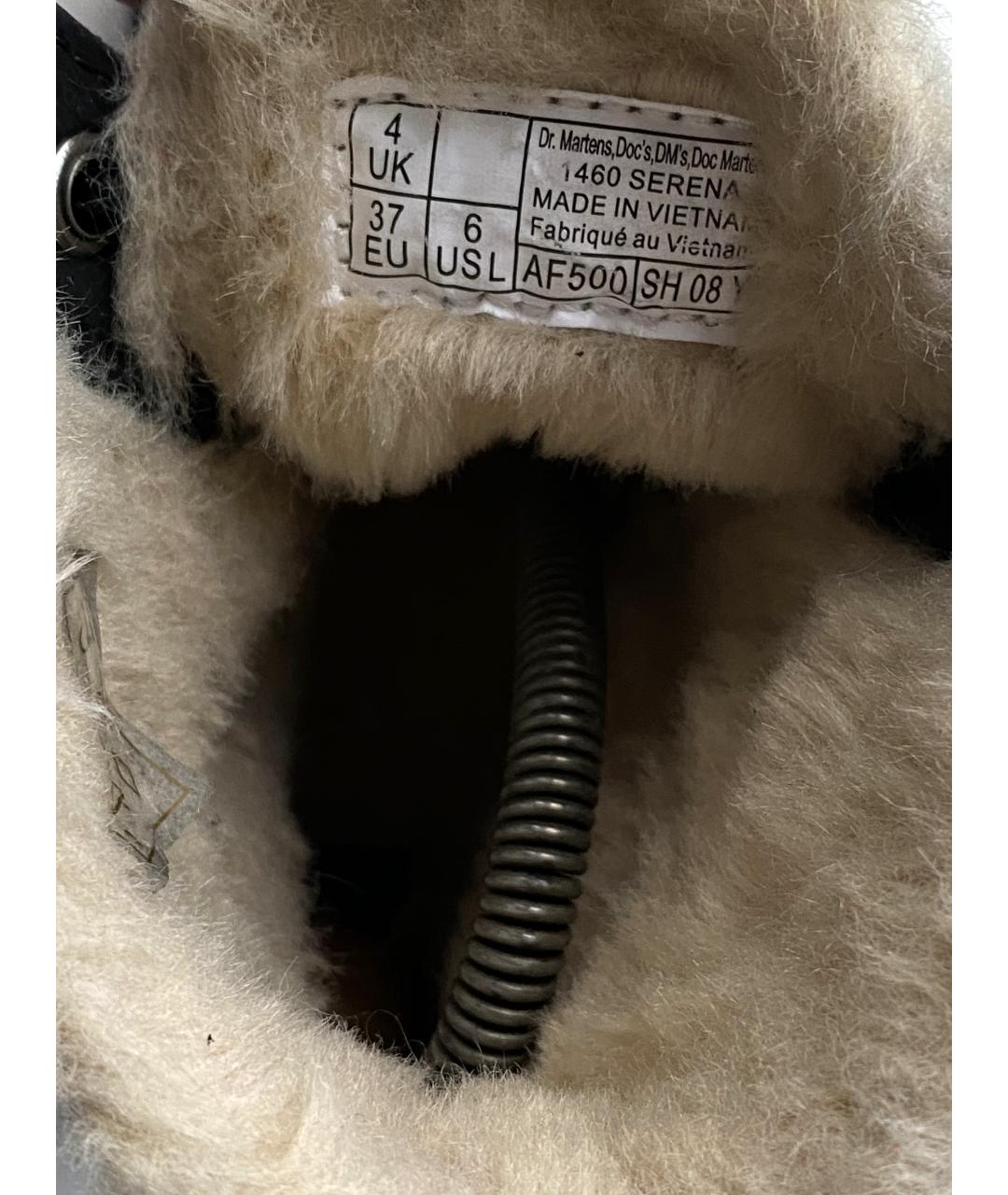 DR. MARTENS Черные кожаные ботинки, фото 6