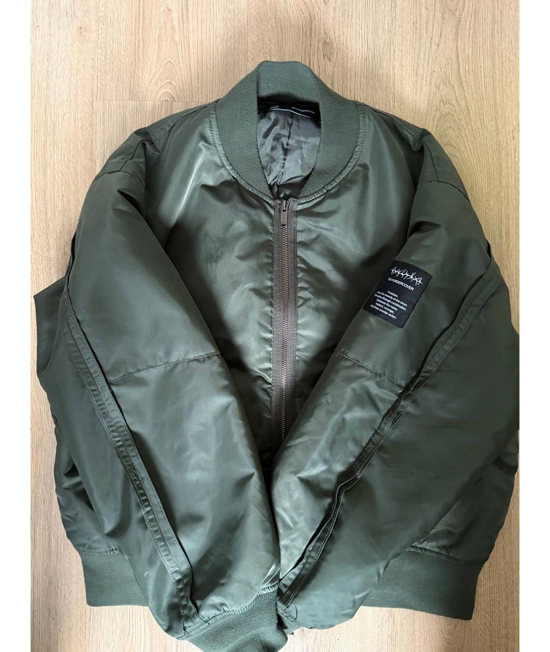 UNDERCOVER Зеленая полиэстеровая куртка, фото 3