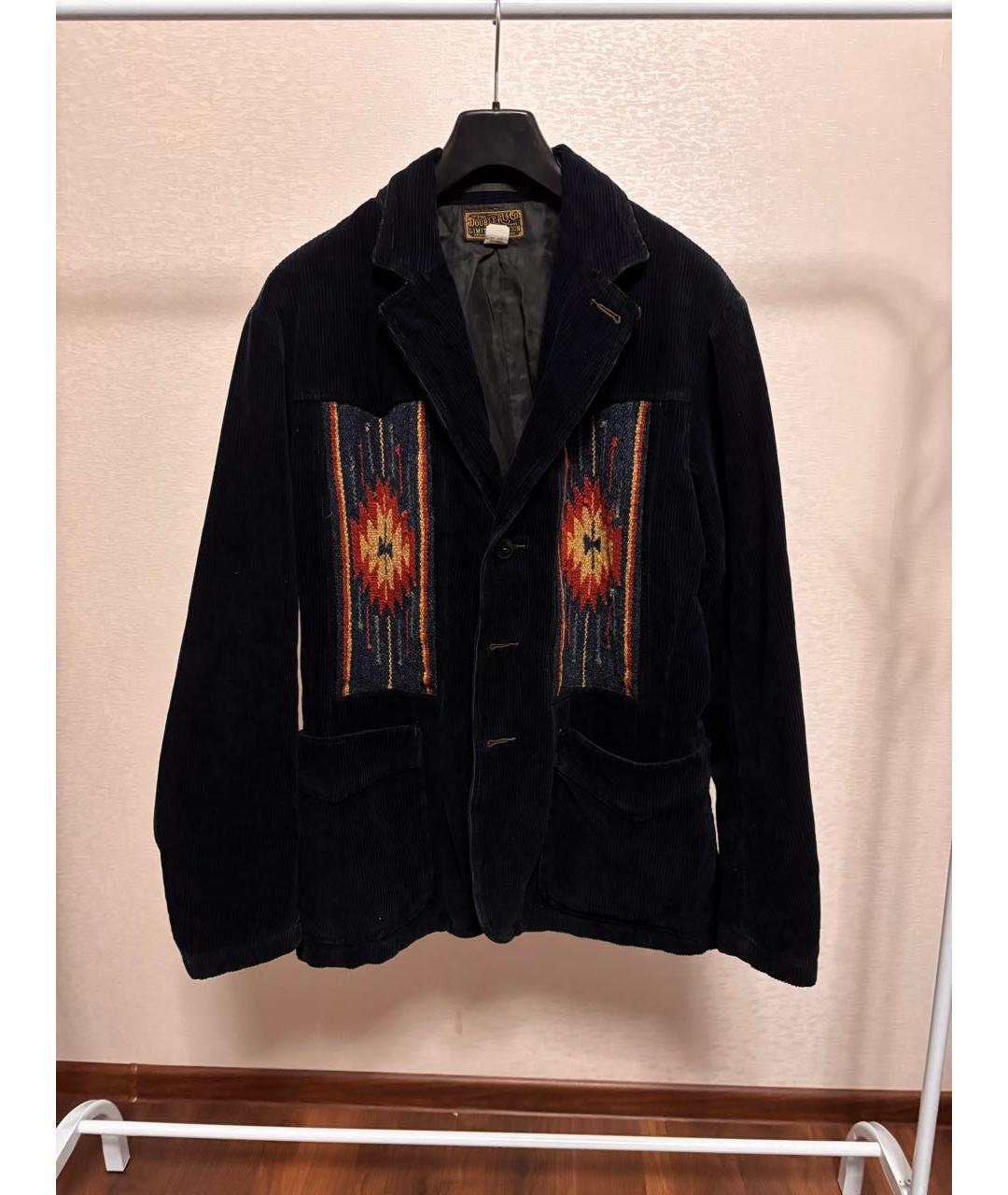 RALPH LAUREN Темно-синий хлопковый пиджак, фото 7