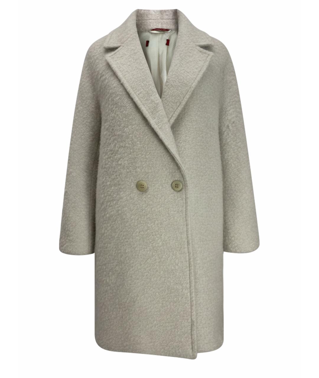 MAX MARA STUDIO Бежевое шерстяное пальто, фото 1