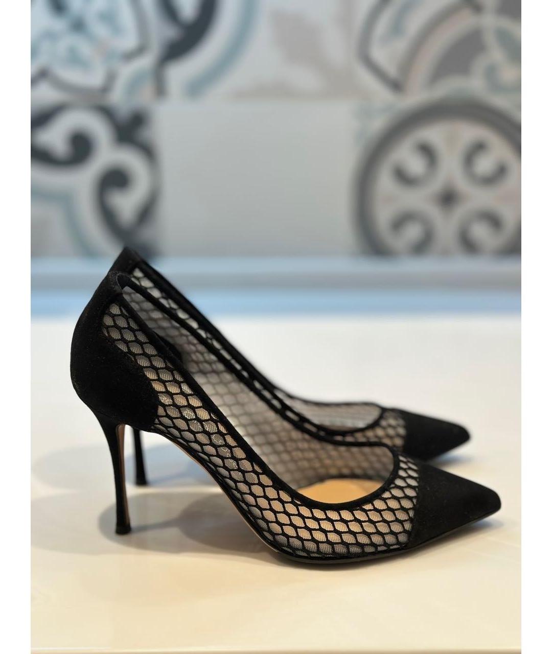 SERGIO ROSSI Черные кожаные туфли, фото 10