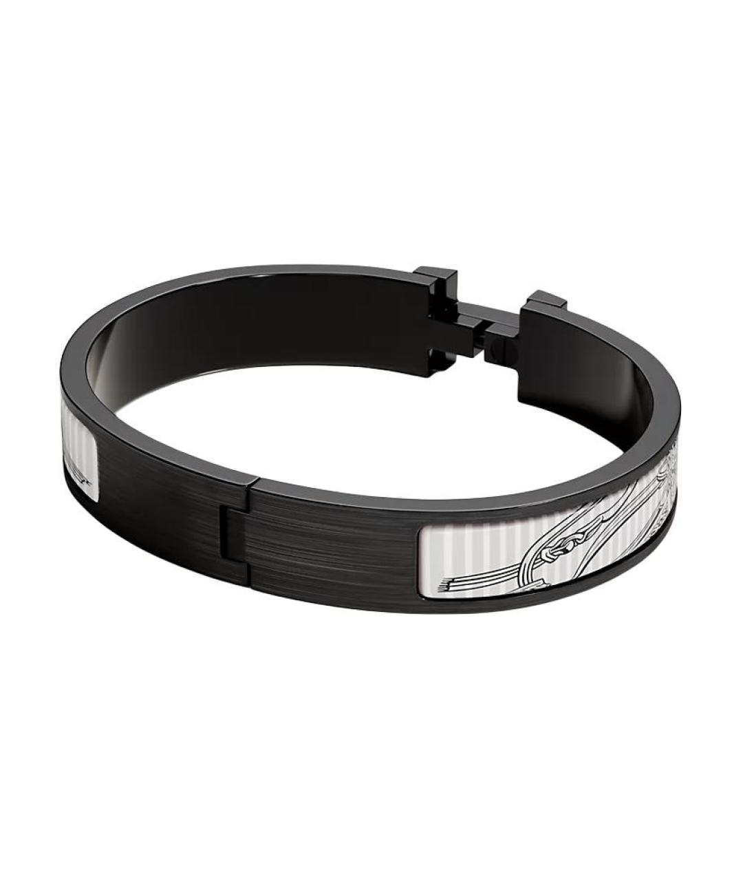 HERMES Черный браслет, фото 2