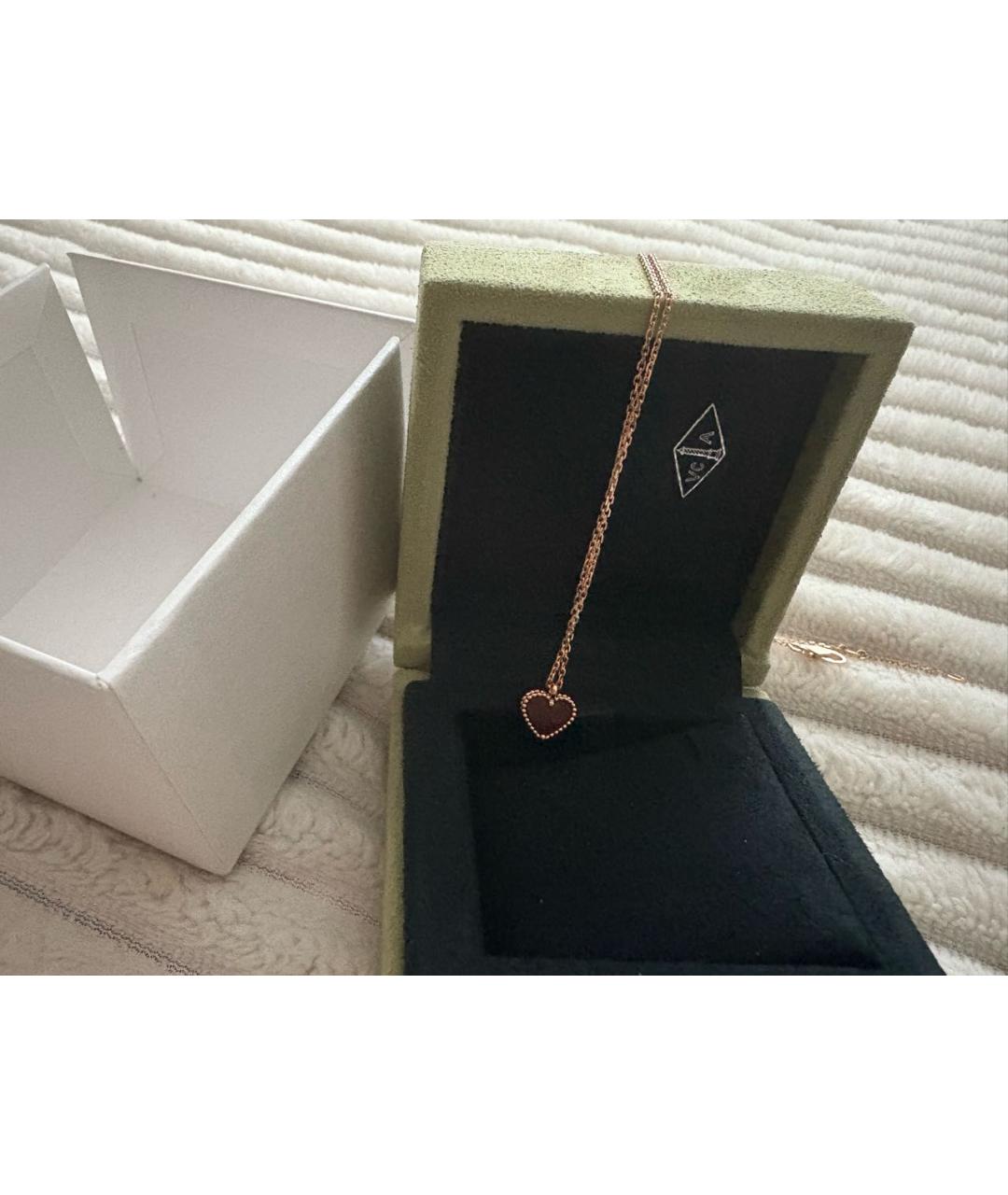 VAN CLEEF & ARPELS Бордовое колье из розового золота, фото 2