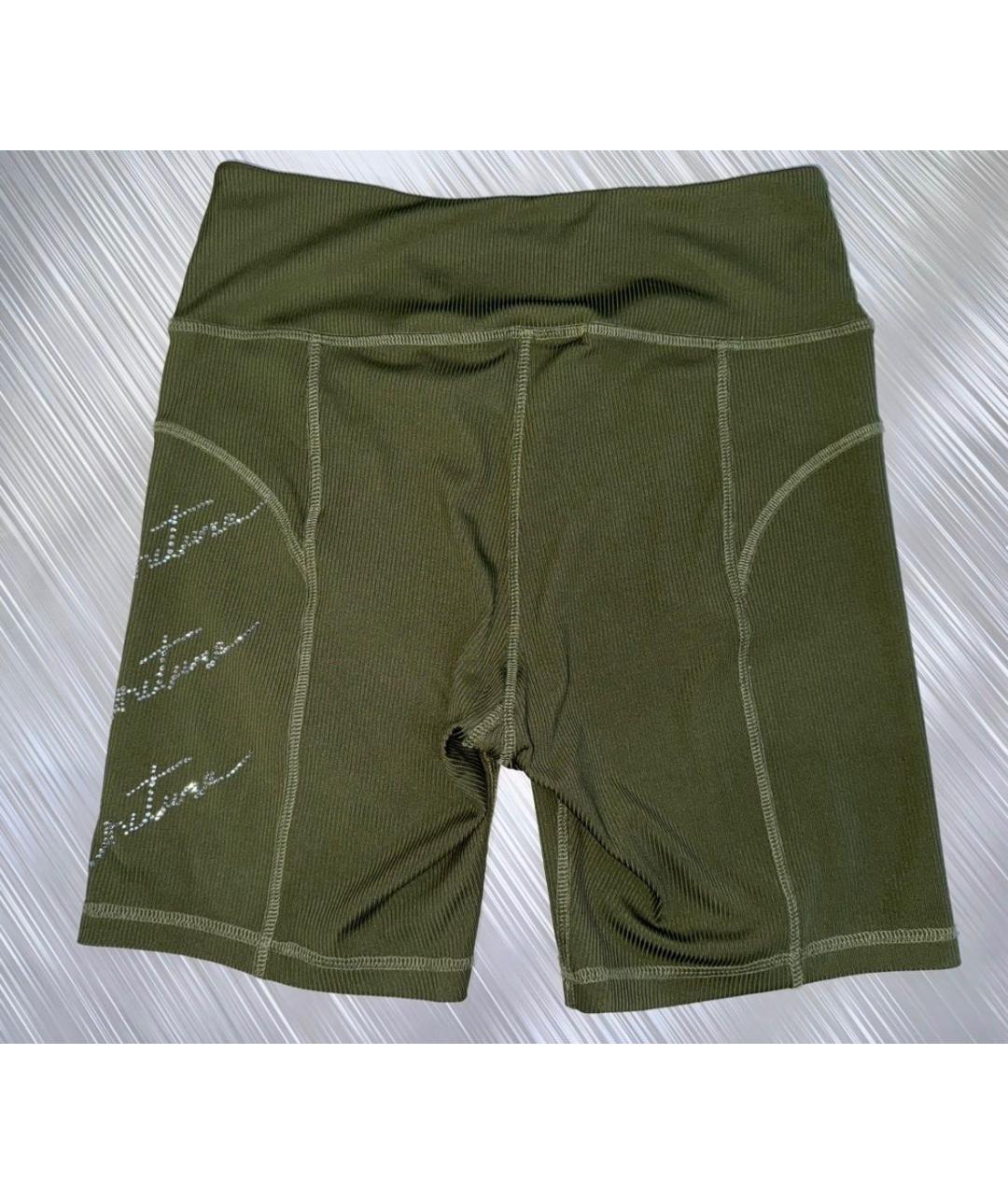 JUICY COUTURE Зеленые полиэстеровые леггинсы и велосипедки, фото 2