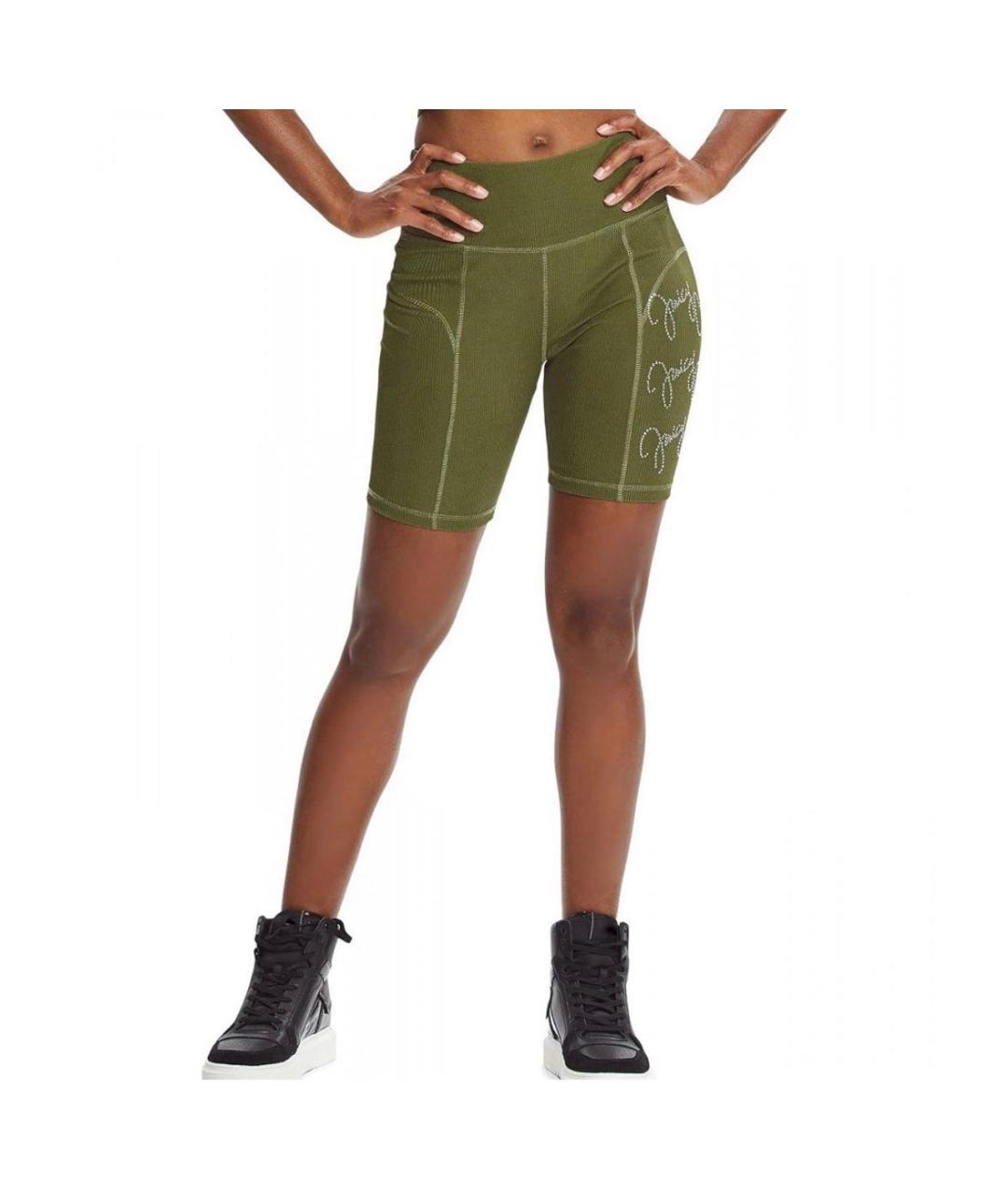 JUICY COUTURE Зеленые полиэстеровые леггинсы и велосипедки, фото 8