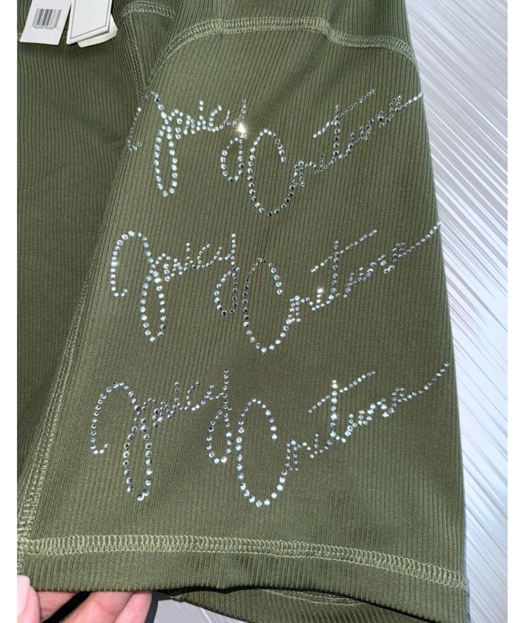 JUICY COUTURE Зеленые полиэстеровые леггинсы и велосипедки, фото 4