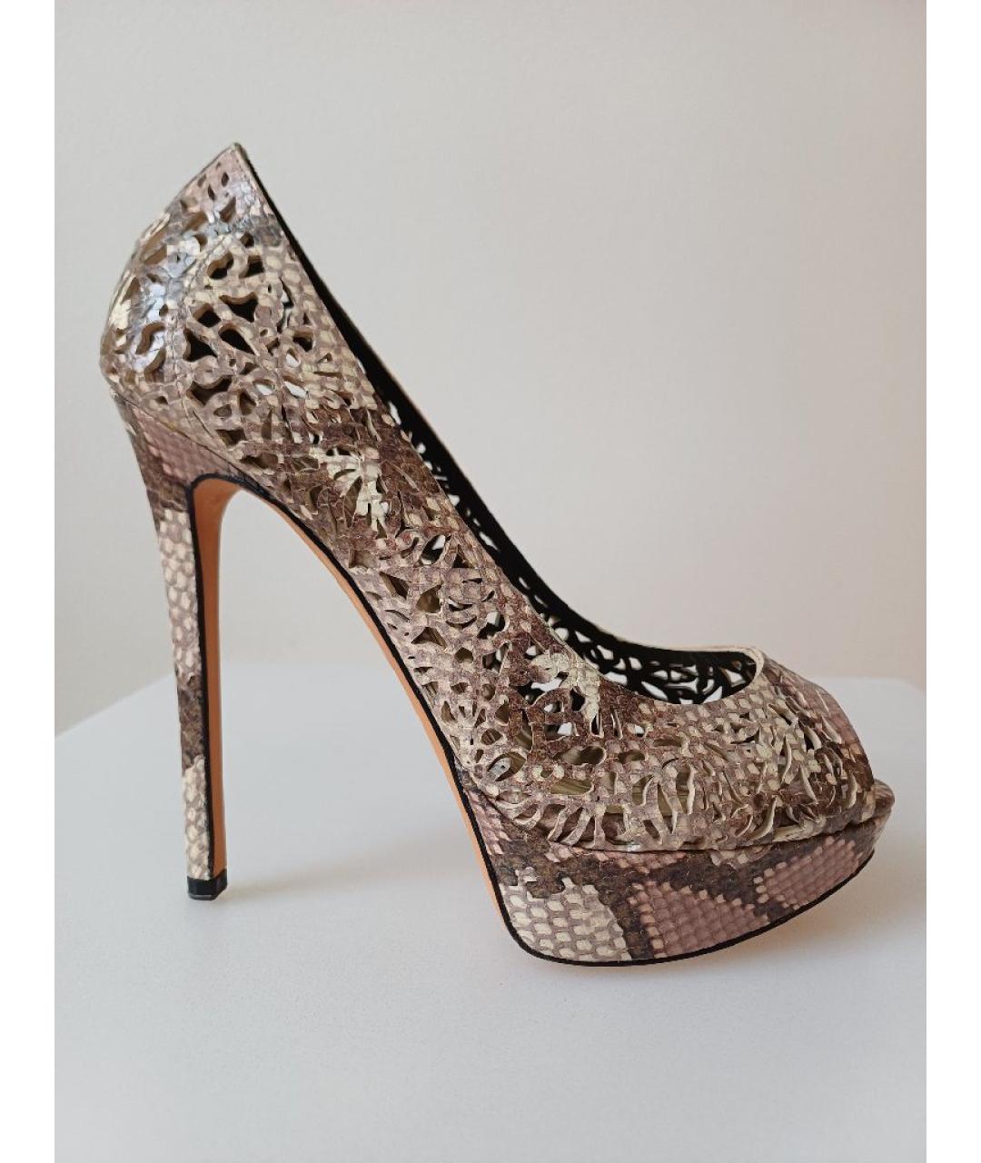 EMILIO PUCCI Мульти кожаные туфли, фото 10