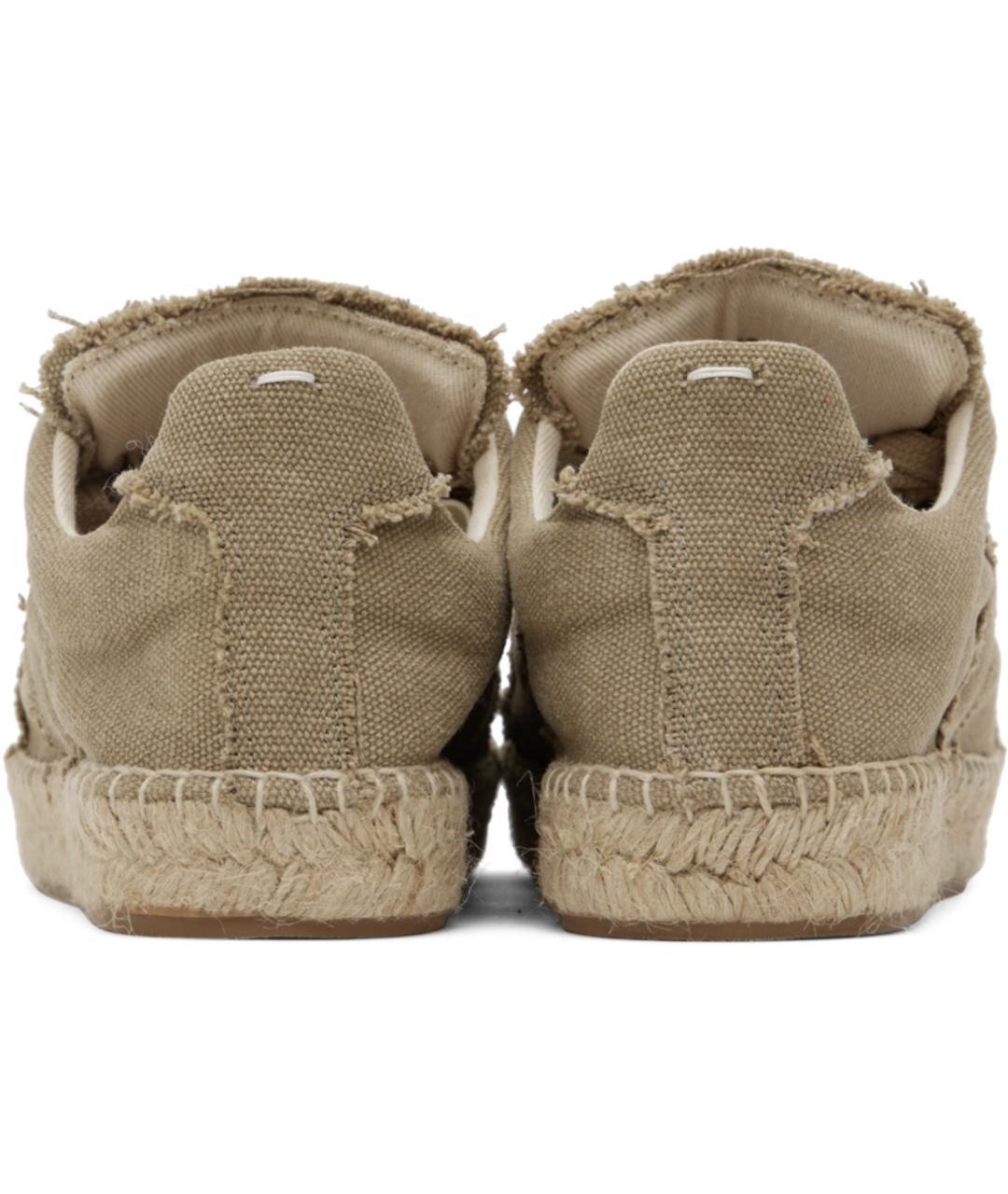 MAISON MARGIELA Зеленые текстильные эспадрильи, фото 3