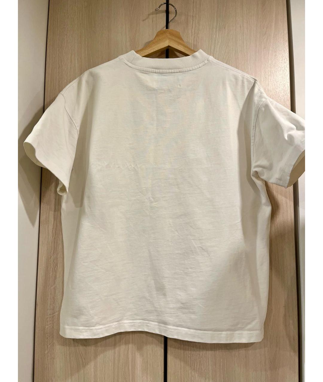 JIL SANDER Белая хлопковая футболка, фото 2