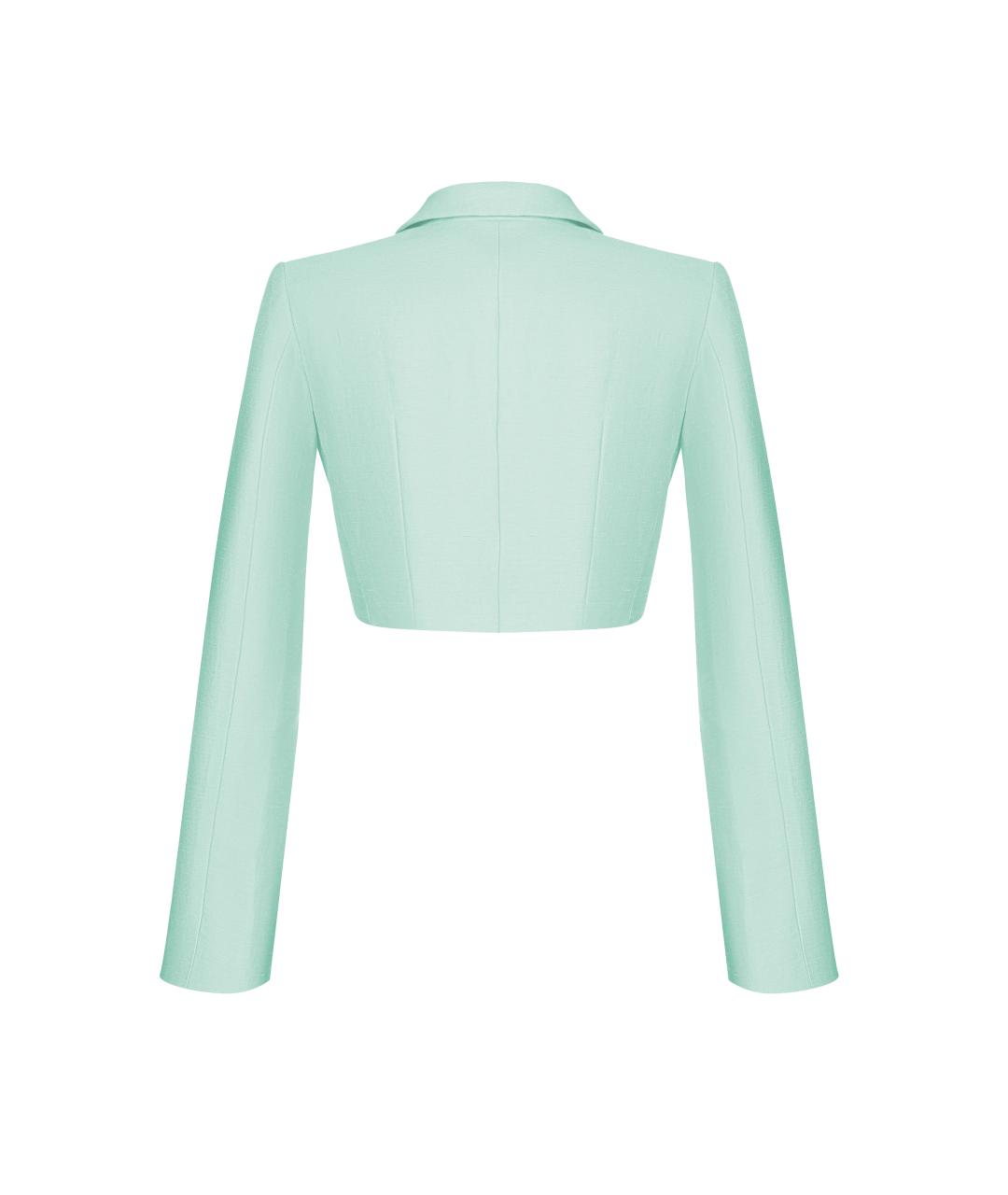 RASARIO Голубой льняной жакет/пиджак, фото 3