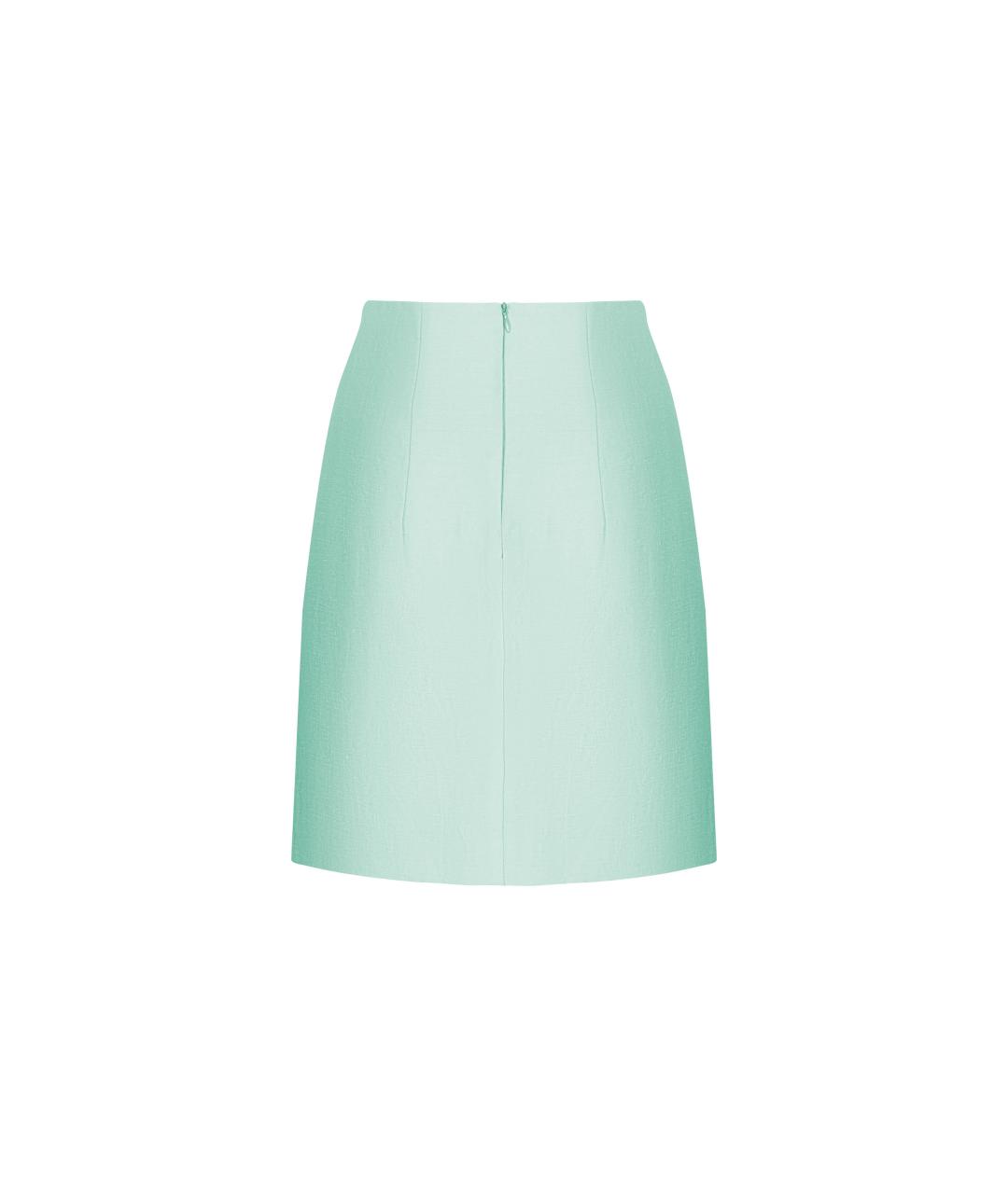 RASARIO Голубая льняная юбка мини, фото 2