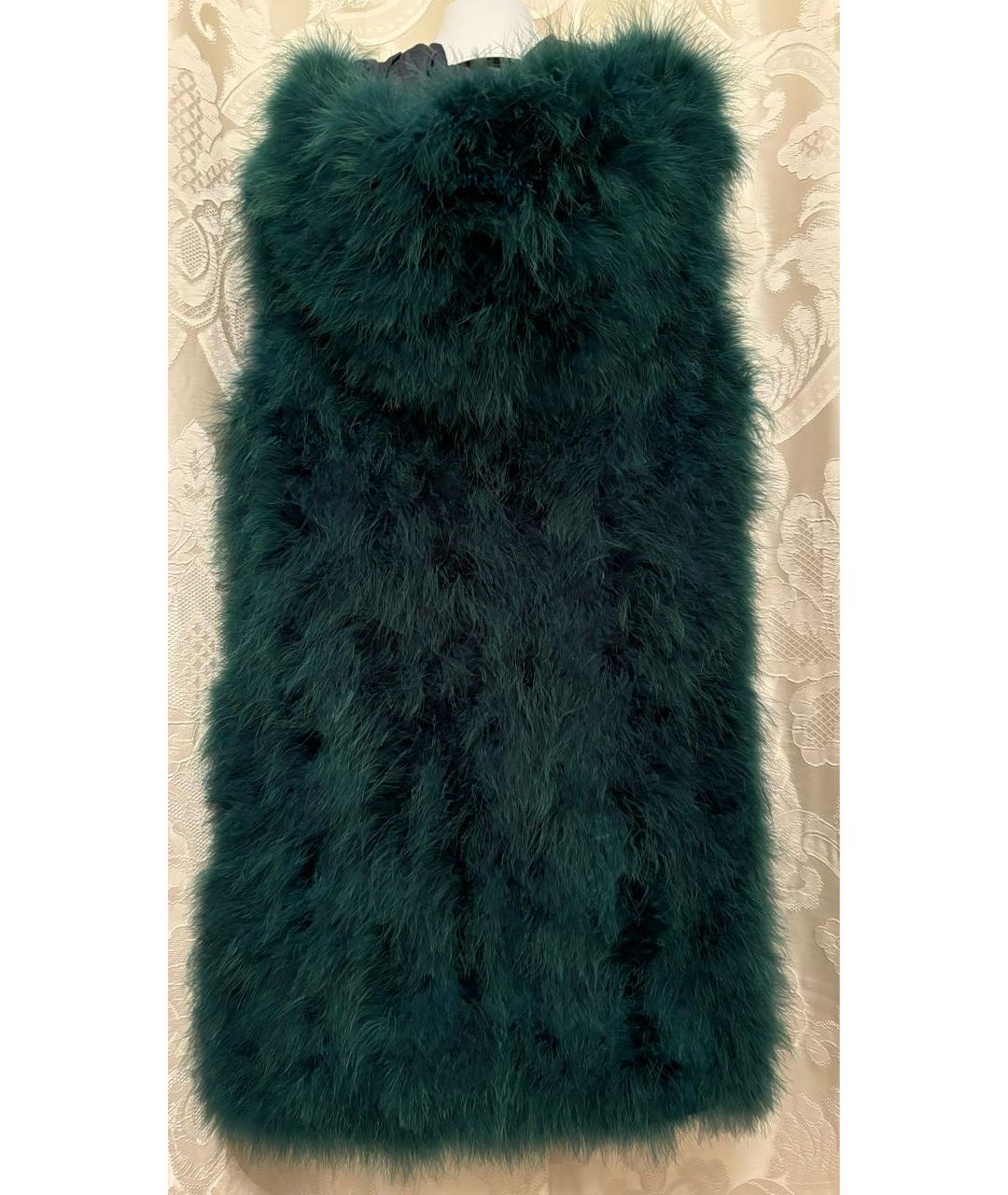 ERMANNO FIRENZE Зеленый жилет из экзотической кожи, фото 6