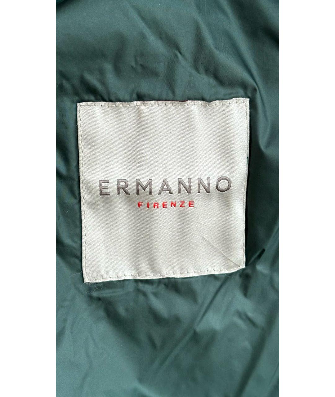 ERMANNO FIRENZE Зеленый жилет из экзотической кожи, фото 6