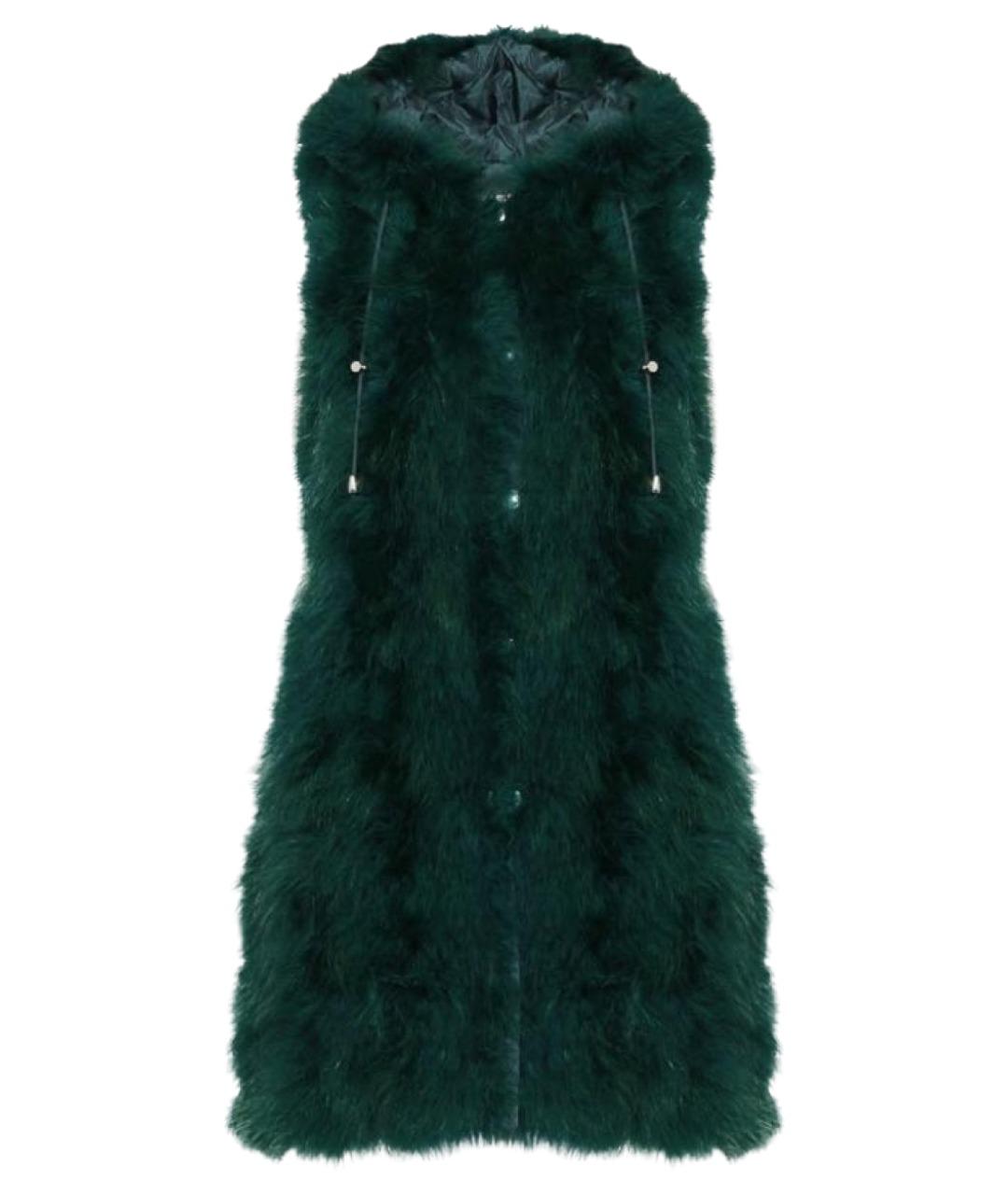 ERMANNO FIRENZE Зеленый жилет из экзотической кожи, фото 1