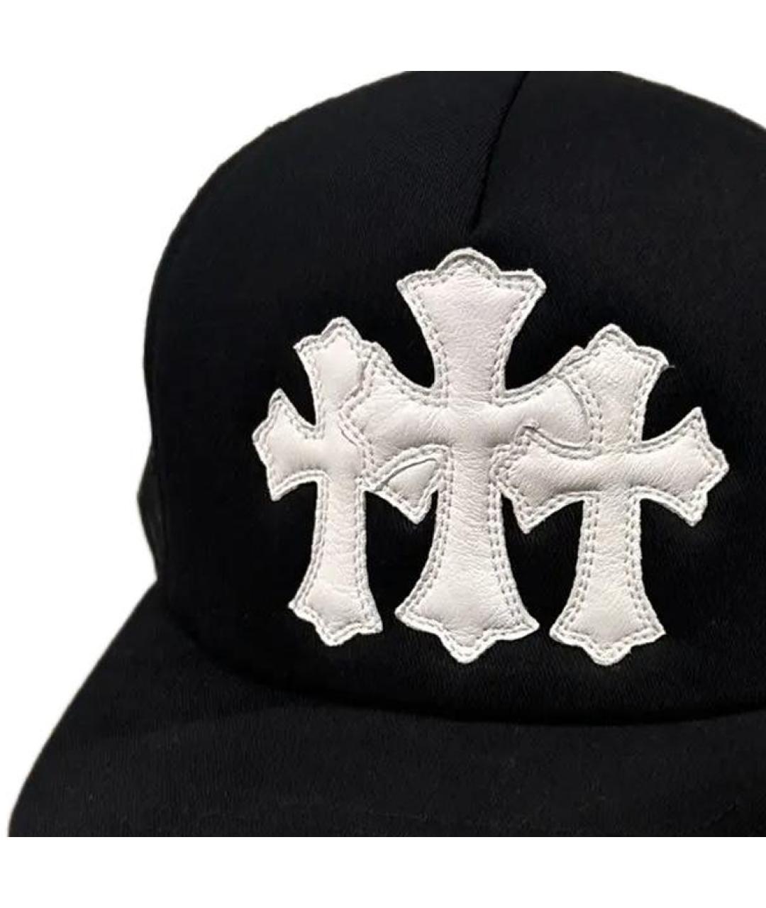 CHROME HEARTS Черная кепка/бейсболка, фото 3