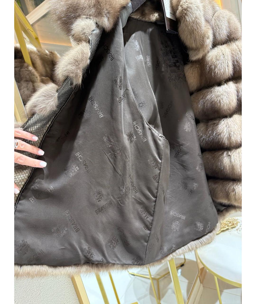 BRASCHI Мульти меховая шуба, фото 8