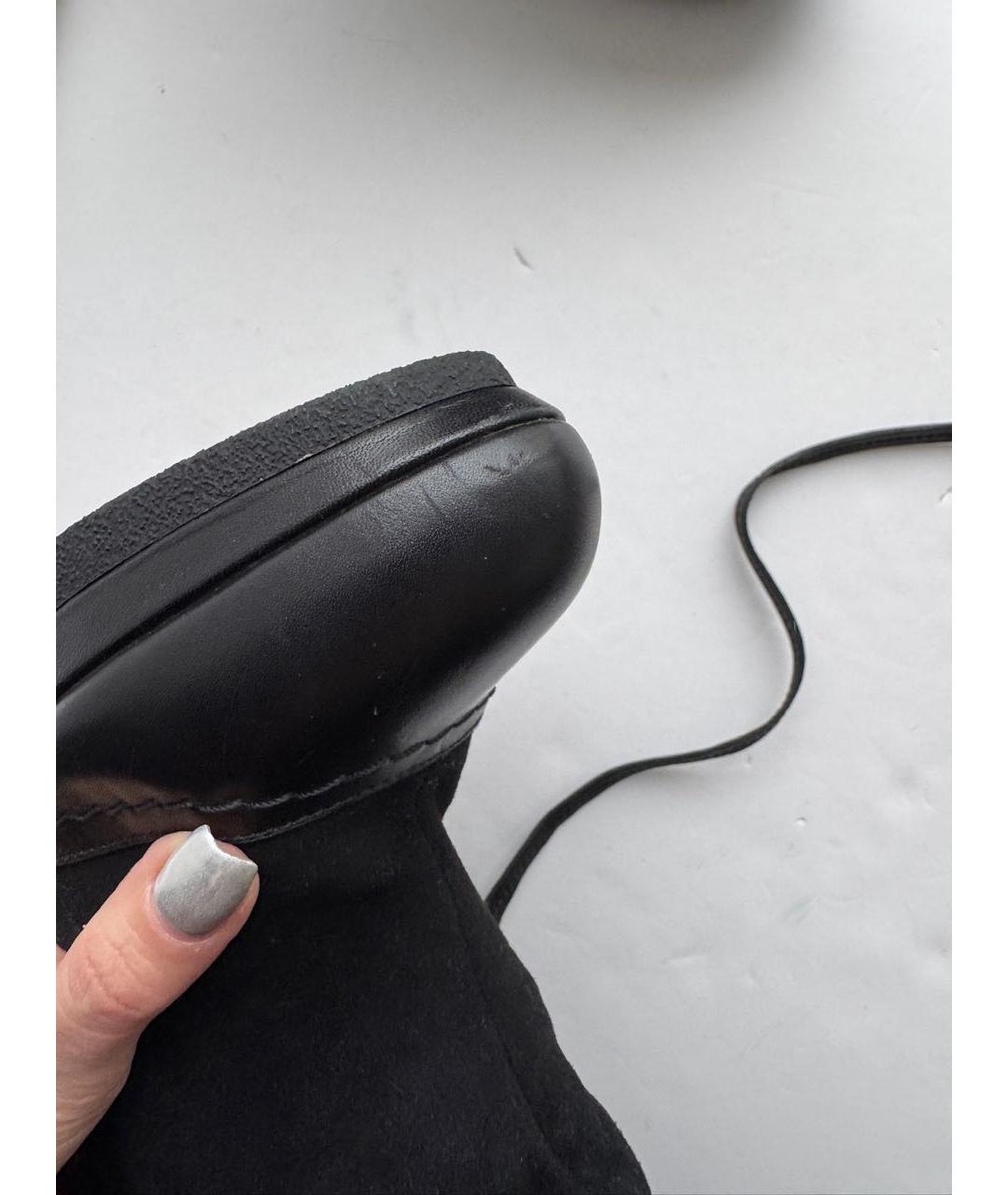 SERGIO ROSSI Черные кожаные ботильоны, фото 7