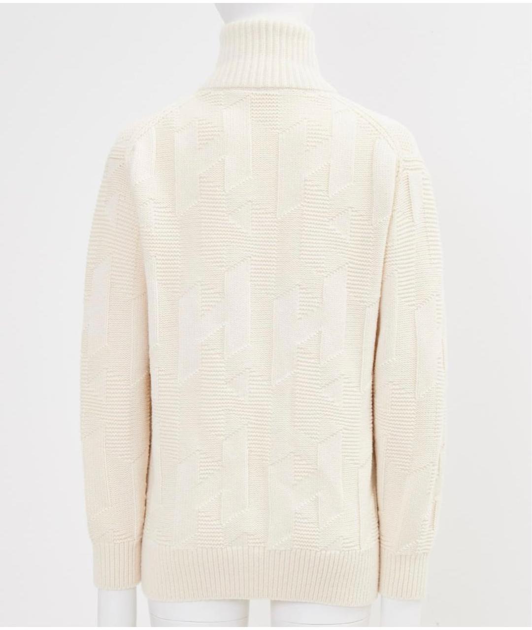 HERMES Бежевый шерстяной кардиган, фото 2