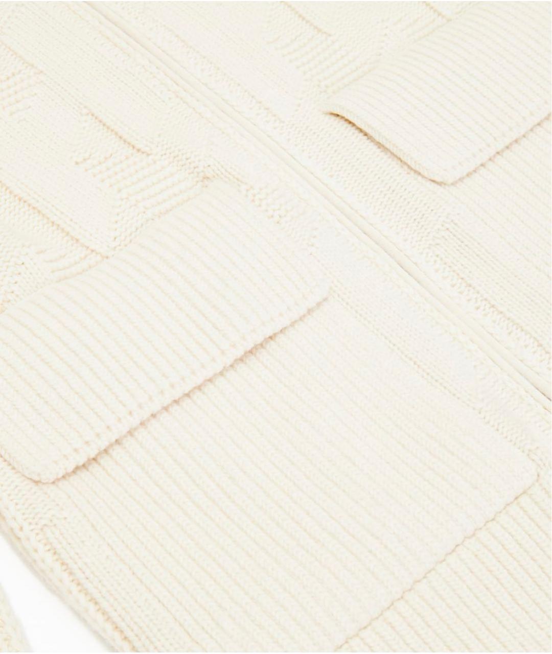 HERMES Бежевый шерстяной кардиган, фото 5