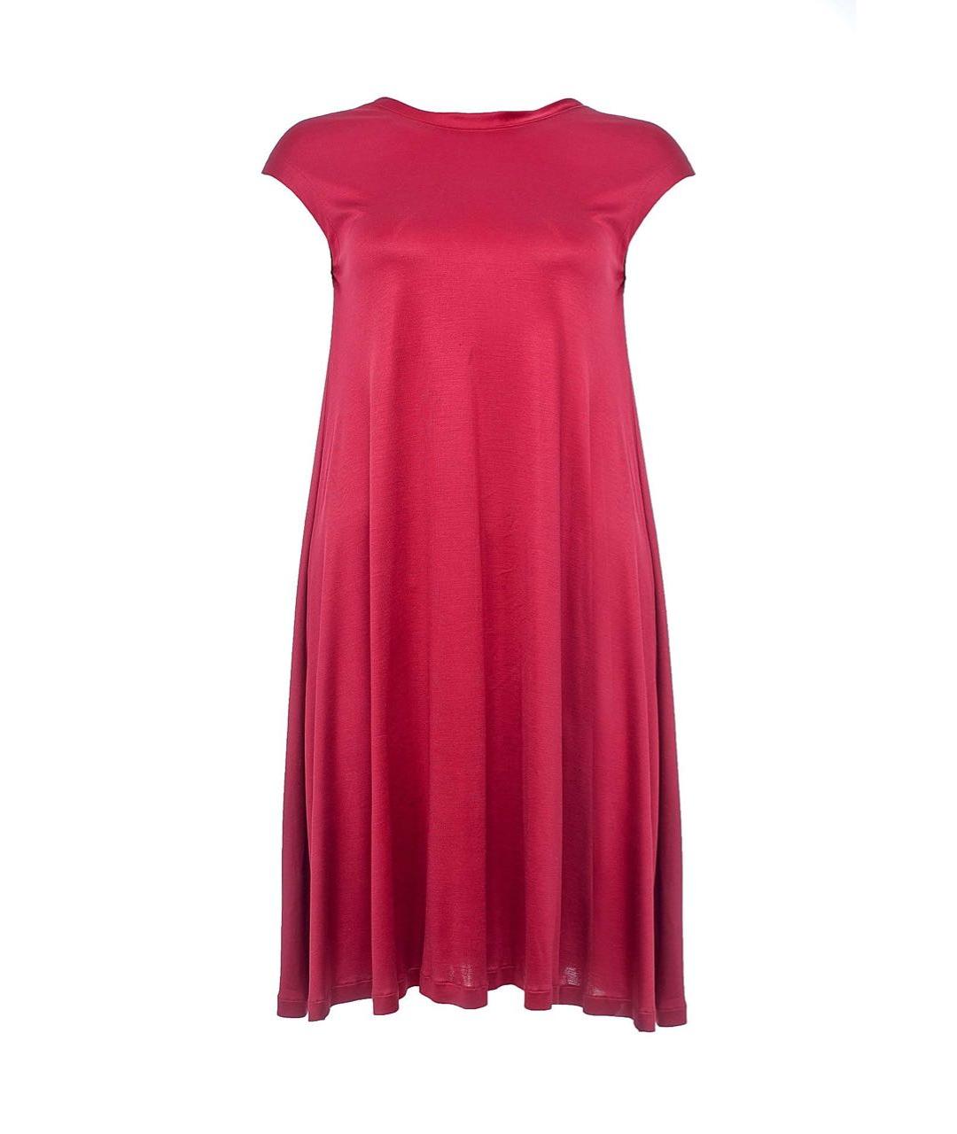 YVES SAINT LAURENT VINTAGE Бордовое шелковое коктейльное платье, фото 9