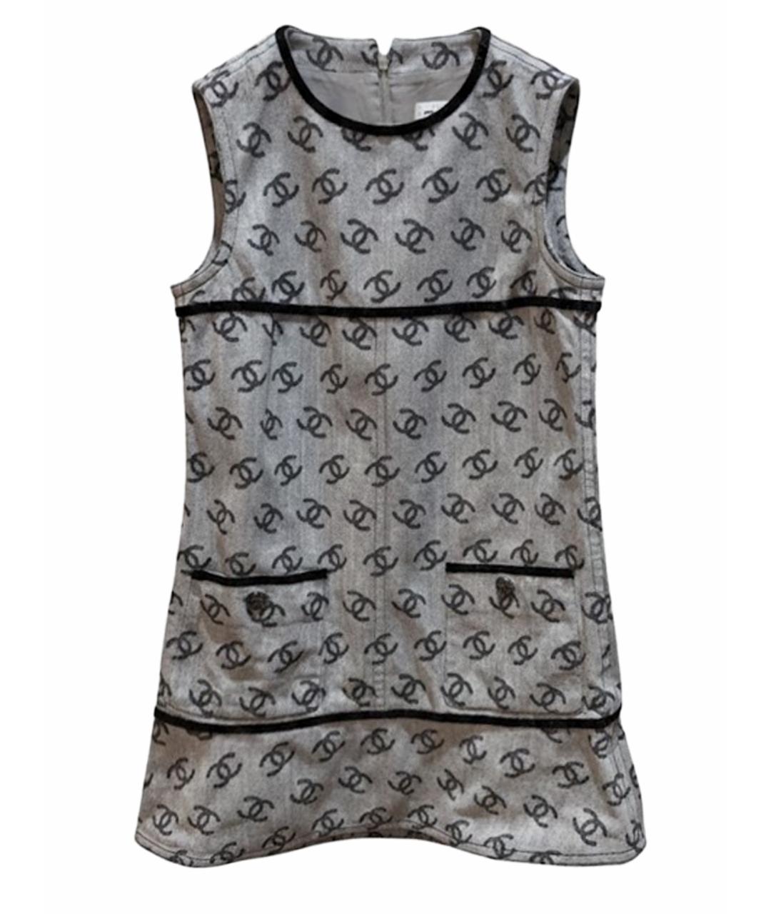 CHANEL Серое хлопковое платье, фото 1