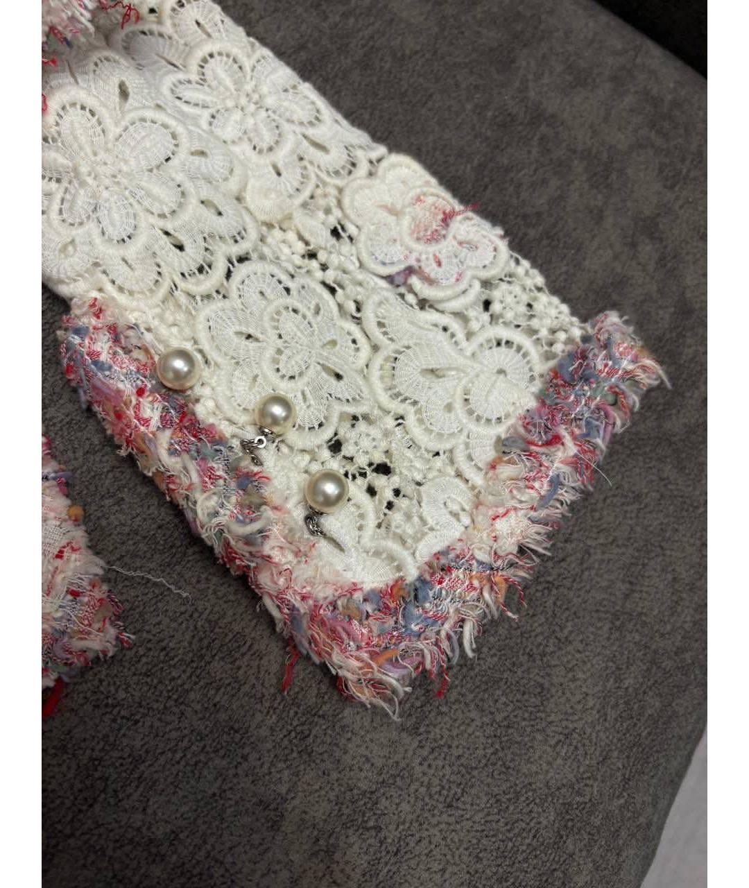 CHANEL Белый хлопковый костюм с юбками, фото 4