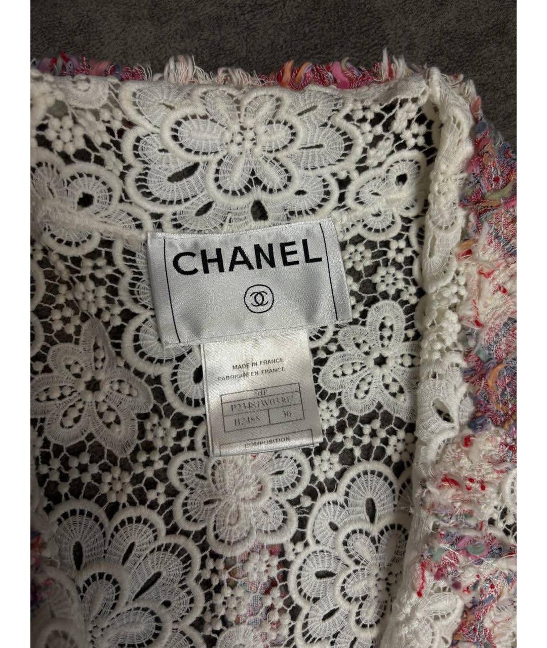 CHANEL Белый хлопковый костюм с юбками, фото 5