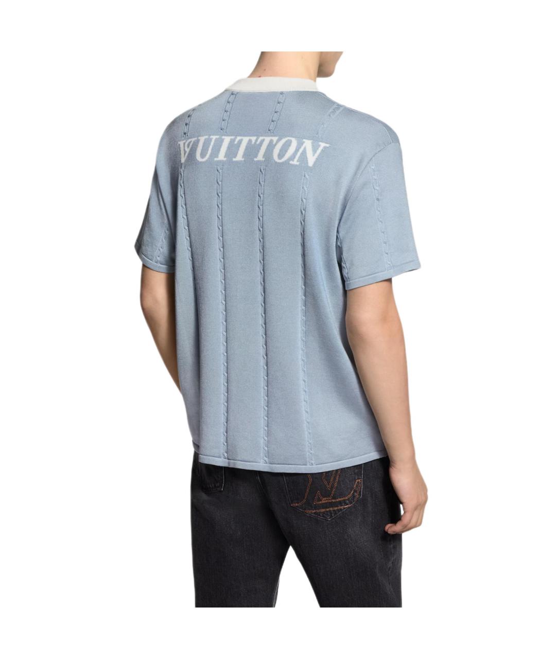 LOUIS VUITTON Голубая футболка, фото 3