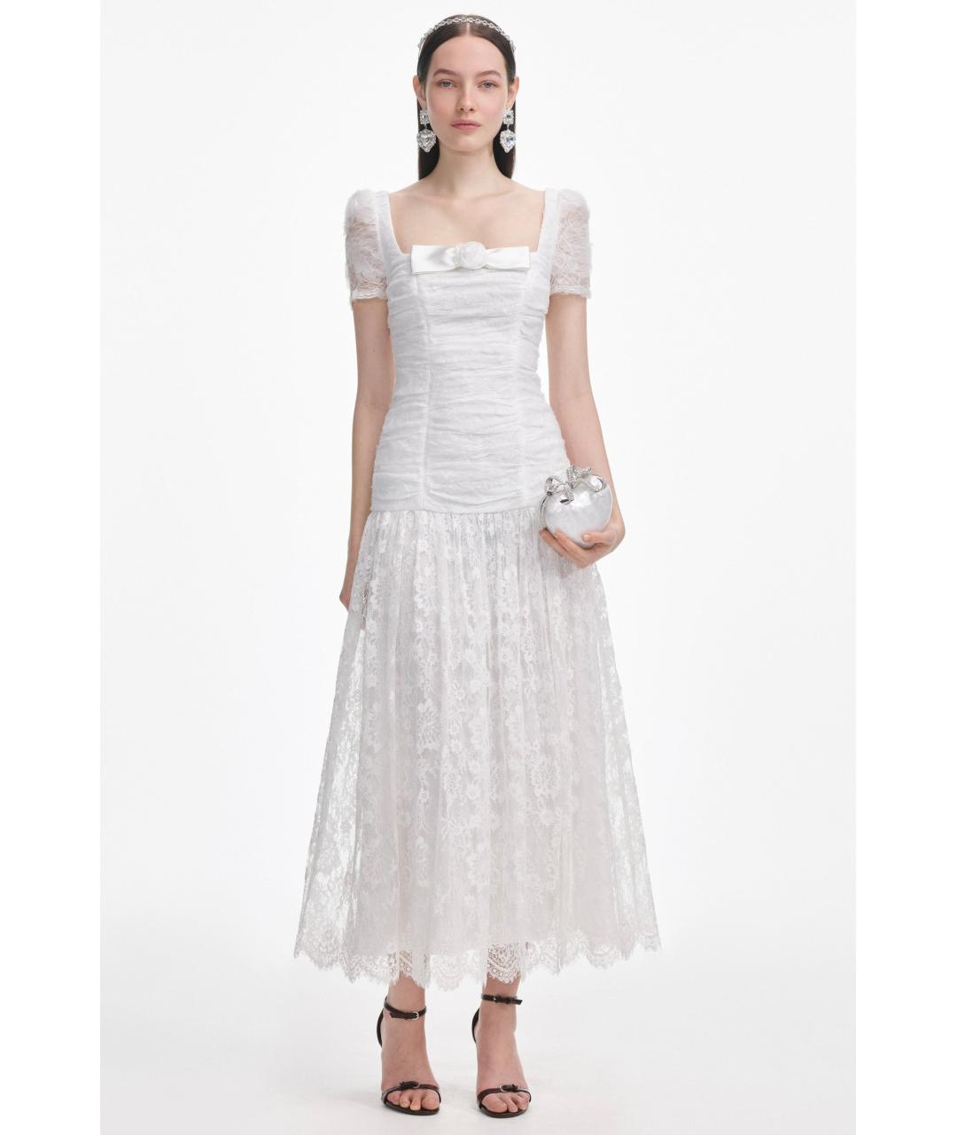 SELF-PORTRAIT Белое коктейльное платье, фото 2