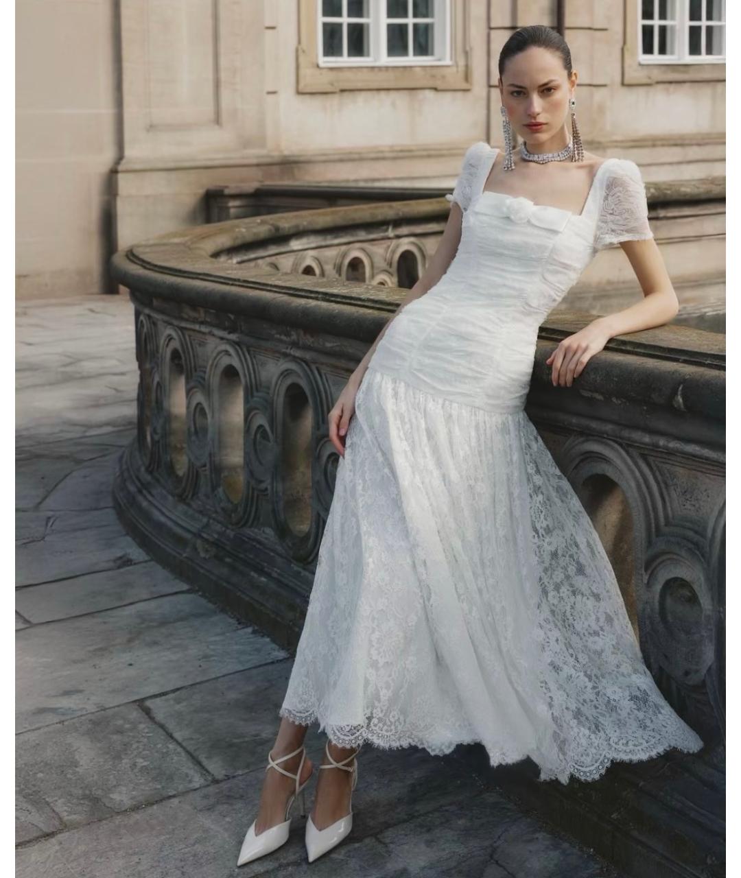 SELF-PORTRAIT Белое коктейльное платье, фото 5