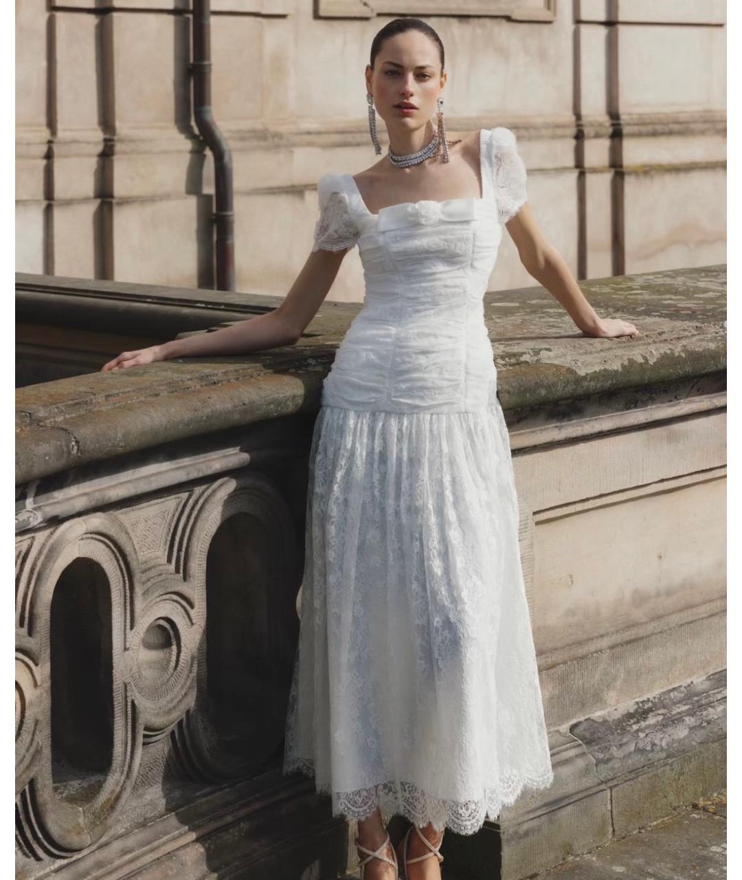 SELF-PORTRAIT Белое коктейльное платье, фото 6