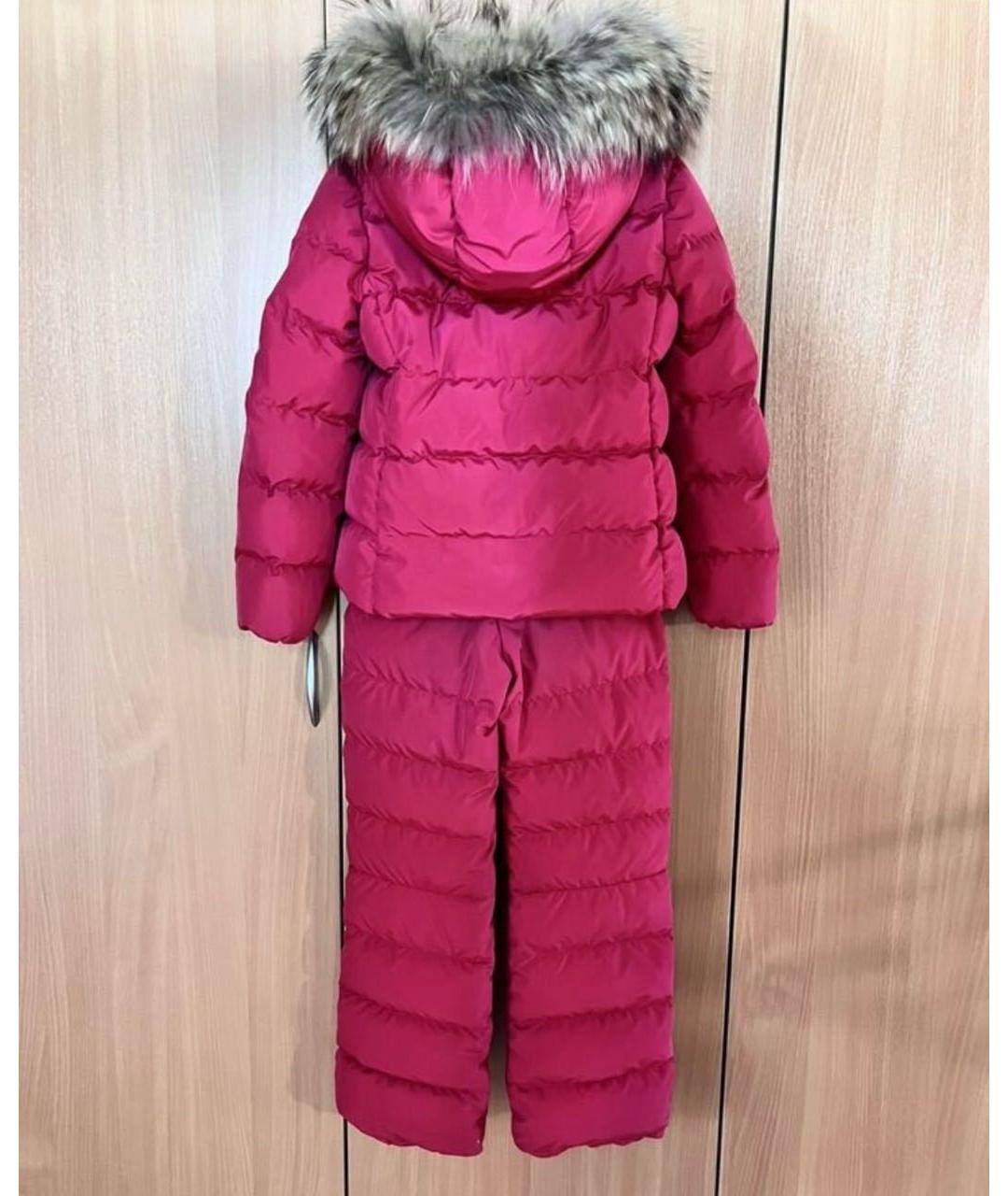 MONCLER Розовые детские джинсы, фото 2
