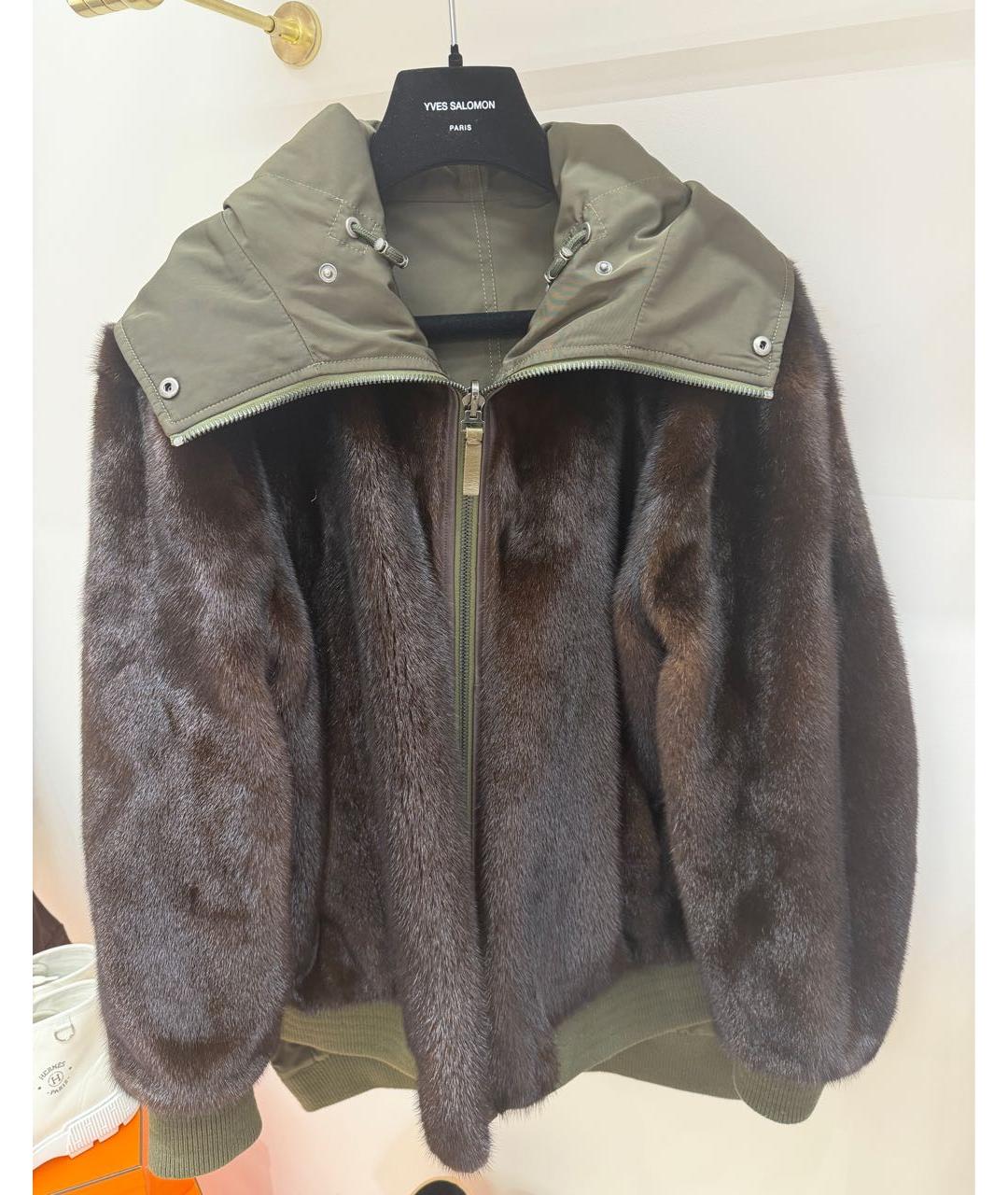 ARMY YVES SALOMON Хаки меховая парка, фото 9