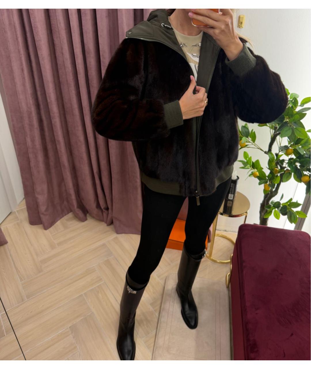 ARMY YVES SALOMON Хаки меховая парка, фото 6