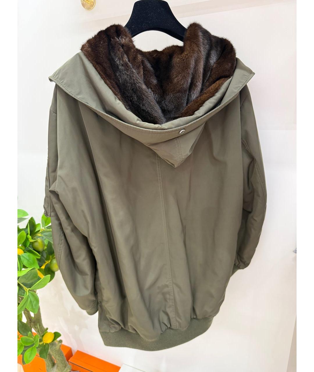 ARMY YVES SALOMON Хаки меховая парка, фото 2