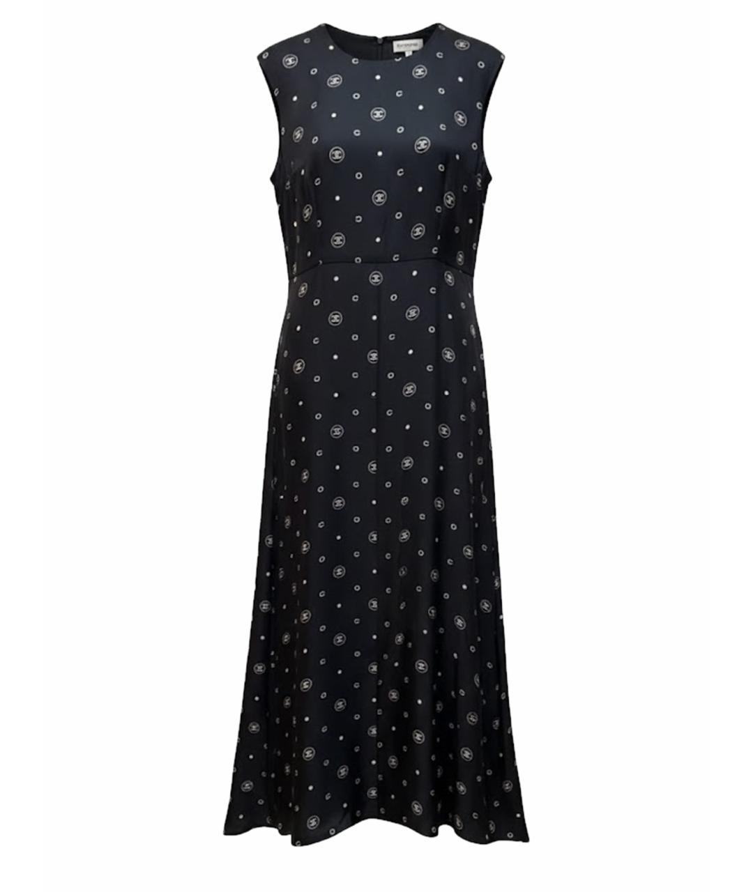 CHANEL Черное шелковое коктейльное платье, фото 1