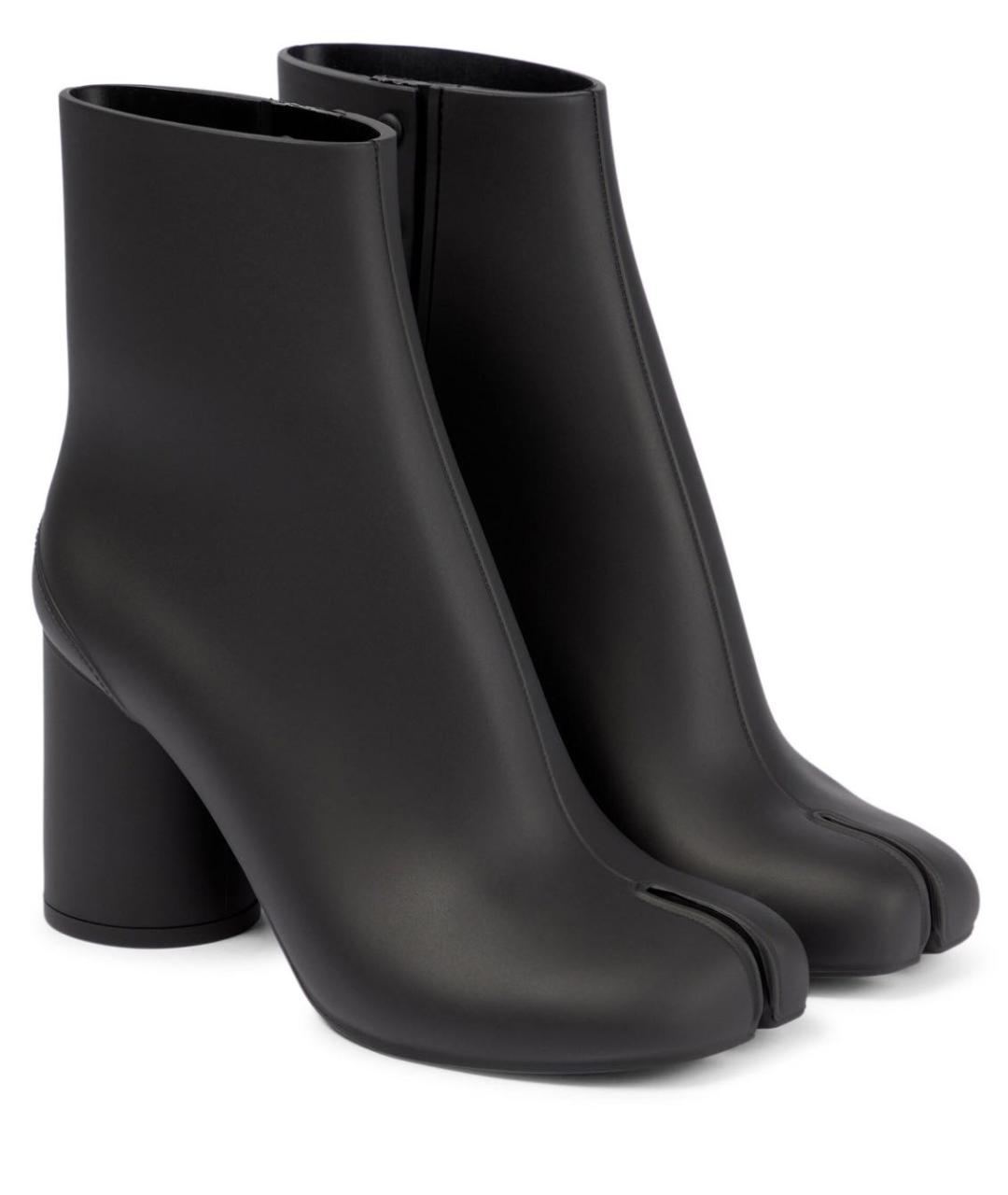 MAISON MARGIELA Черные резиновые ботильоны, фото 2