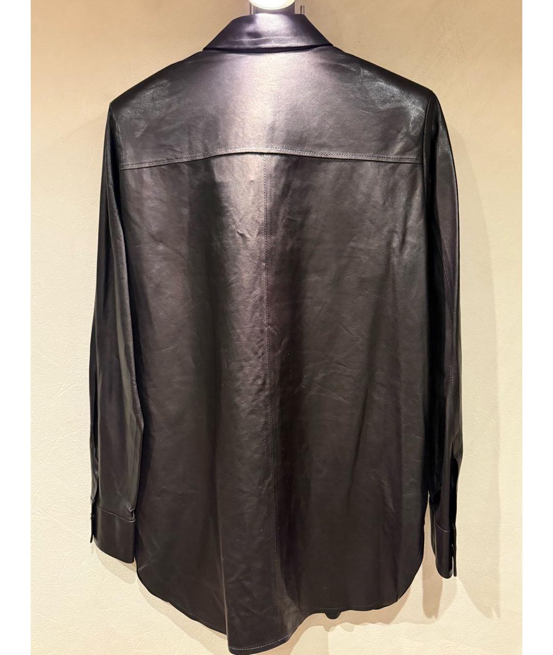 IRO Черная кожаная рубашка, фото 2