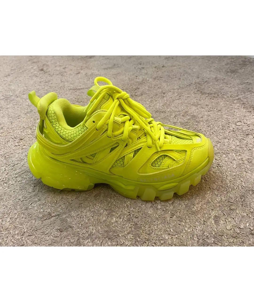 BALENCIAGA Желтые текстильные кроссовки, фото 6